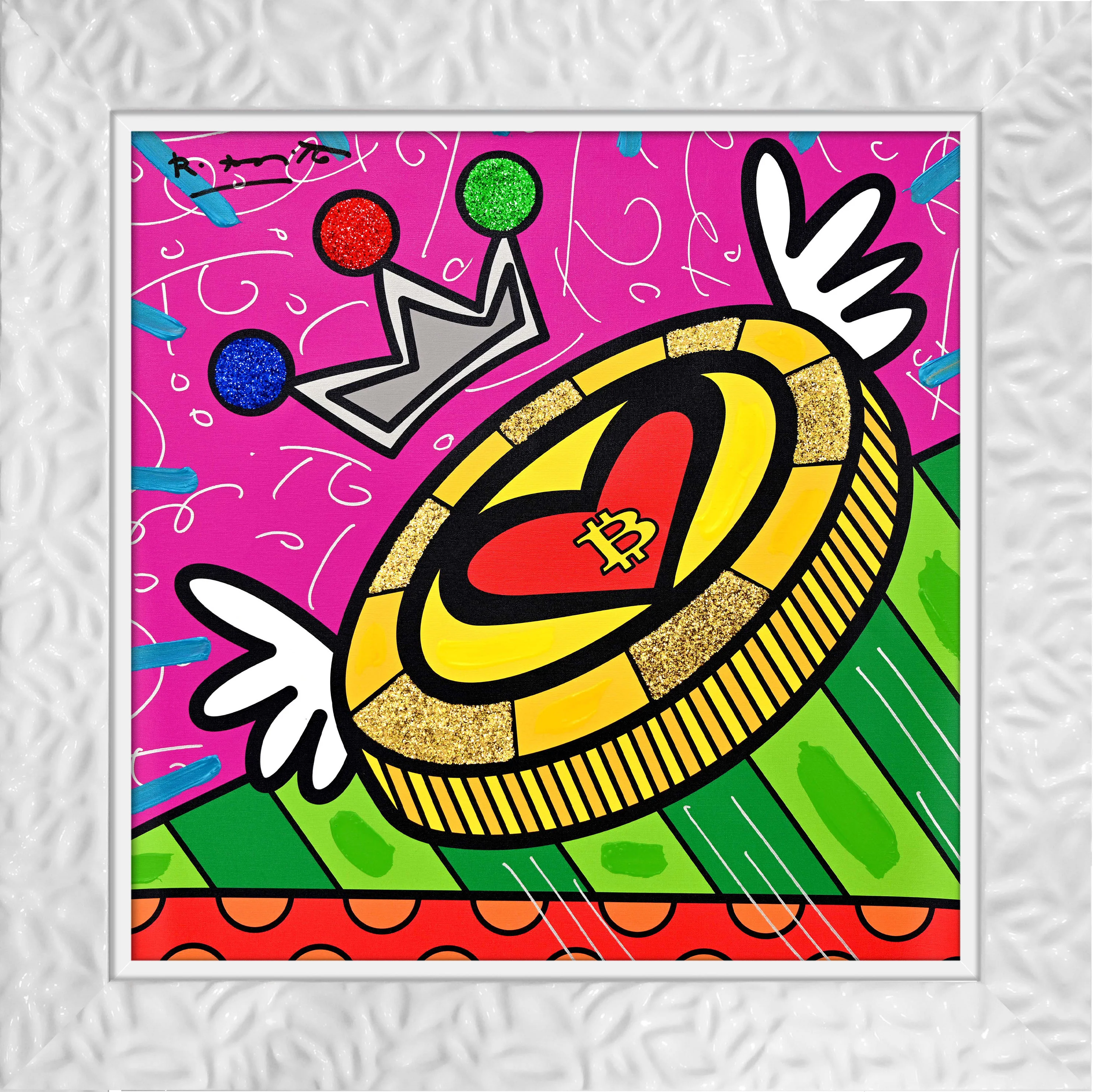 Britto Coin - Mixed Media Original - Image 18