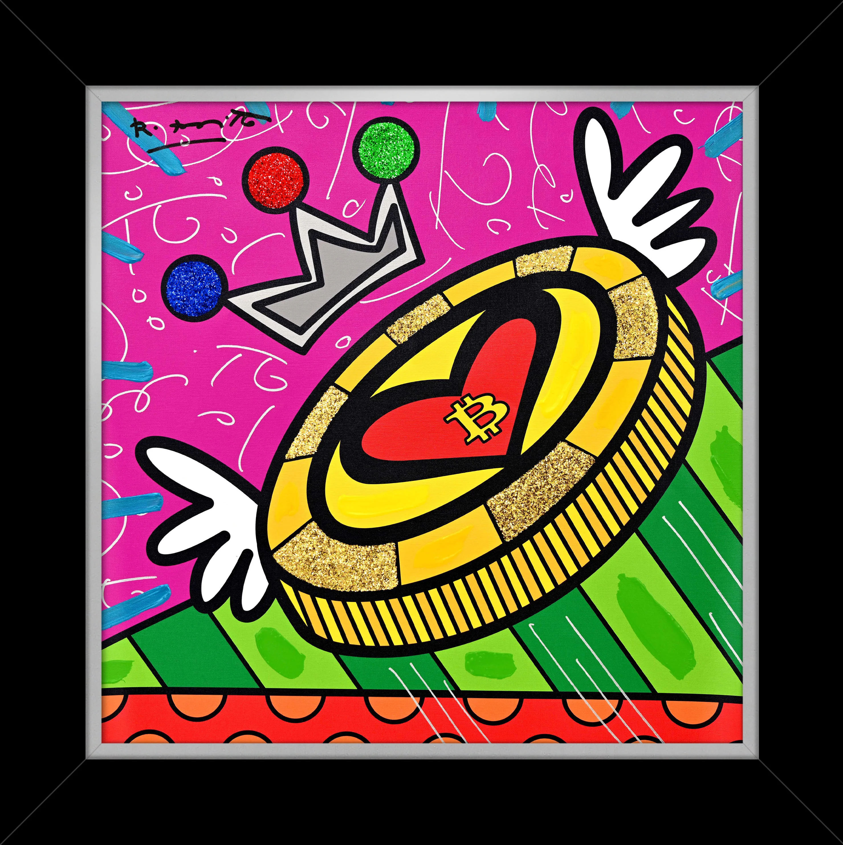 Britto Coin - Mixed Media Original - Image 5