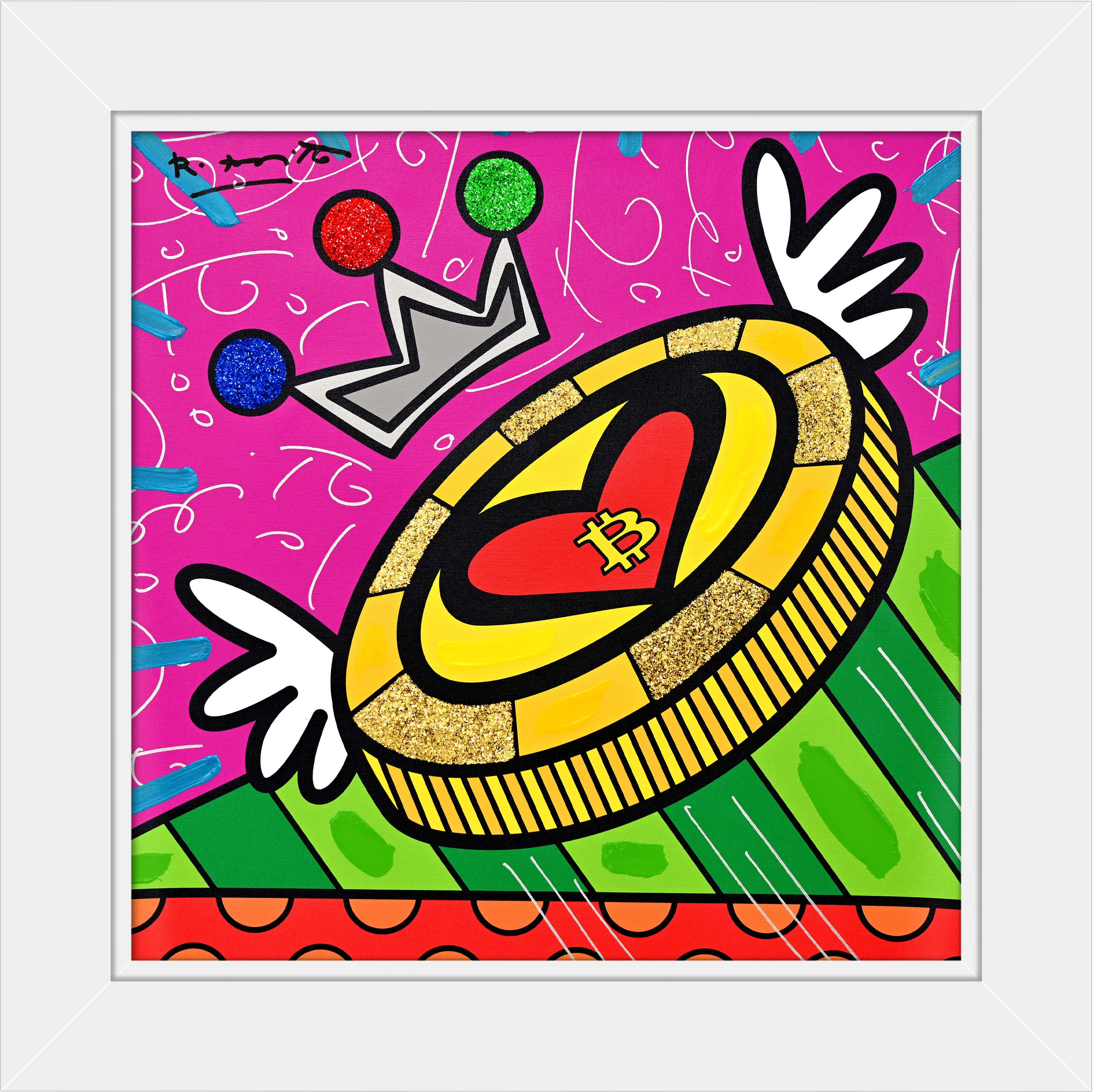Britto Coin - Mixed Media Original - Image 8