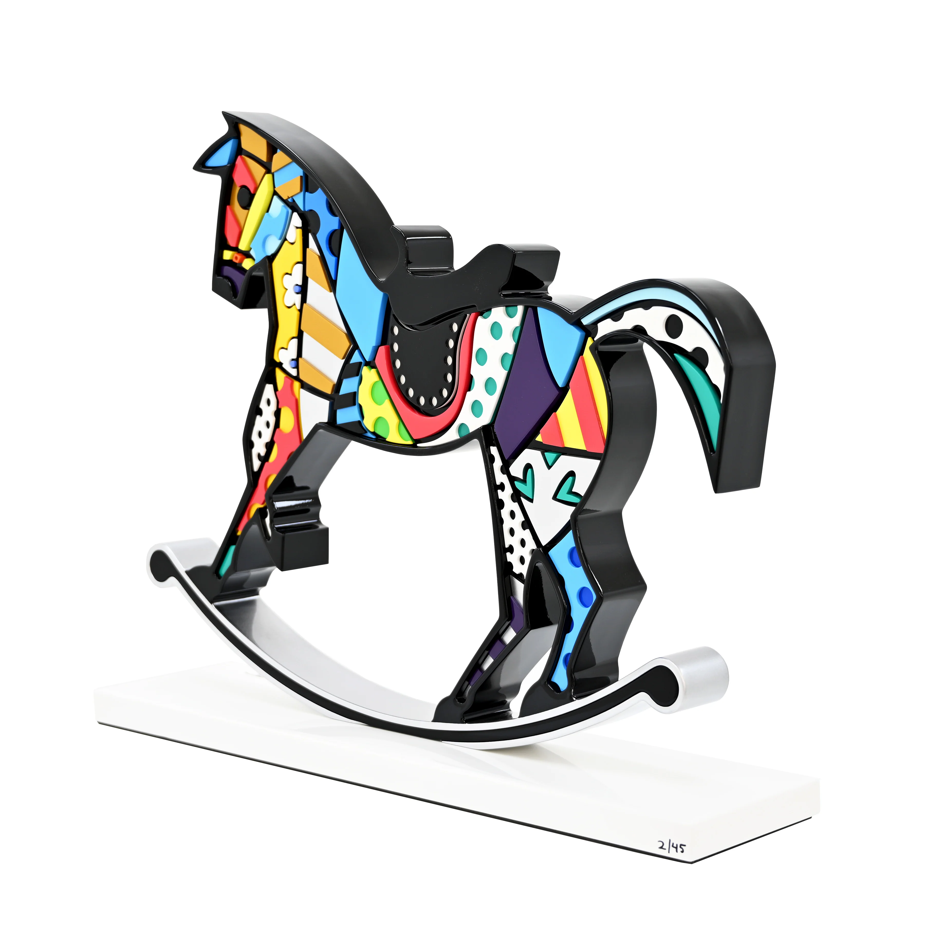 Rocking Horse (White Base) - Limited Edition Sculpture - Image 4