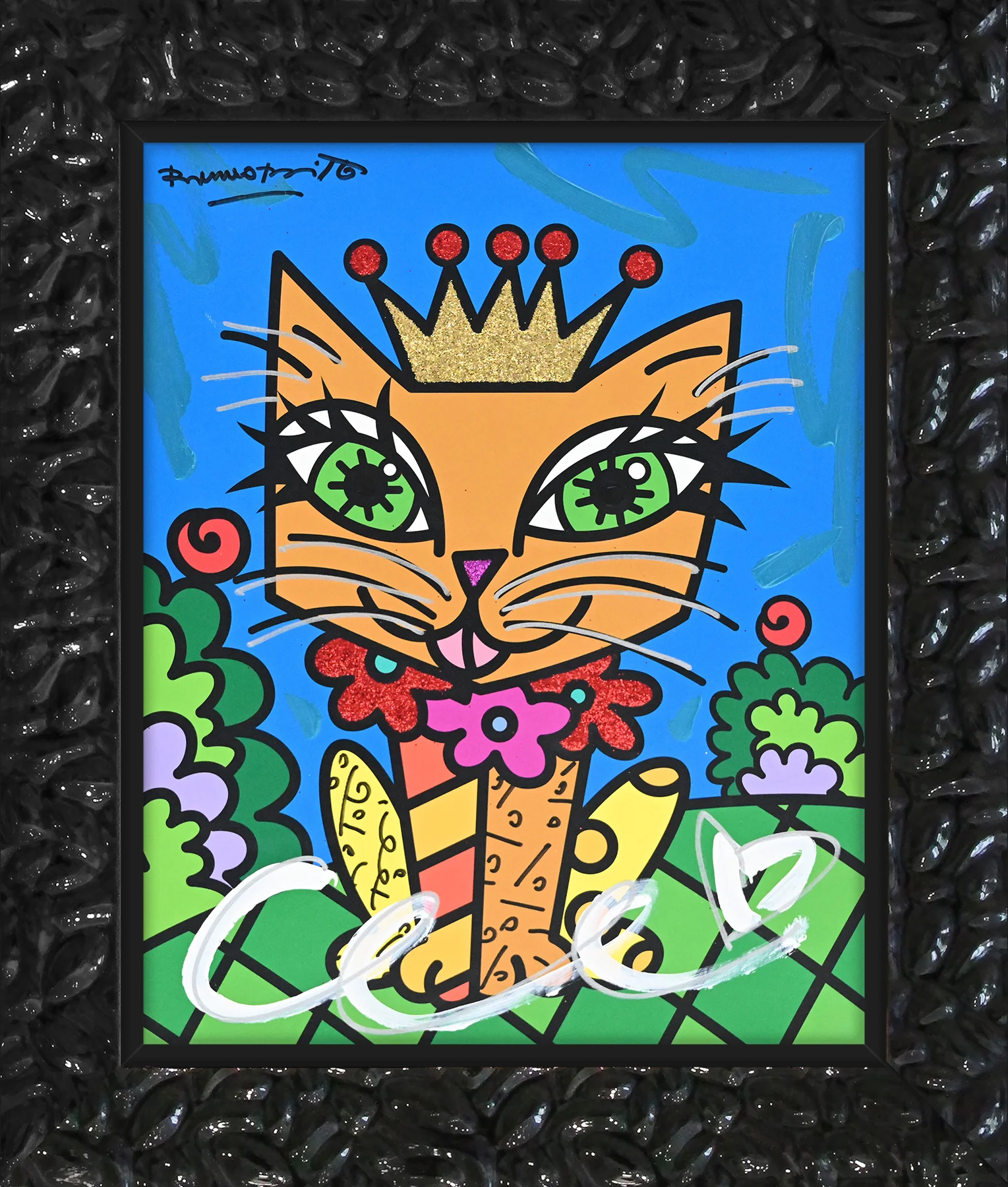 Royalty Cat - Mixed Media Original - Image 10