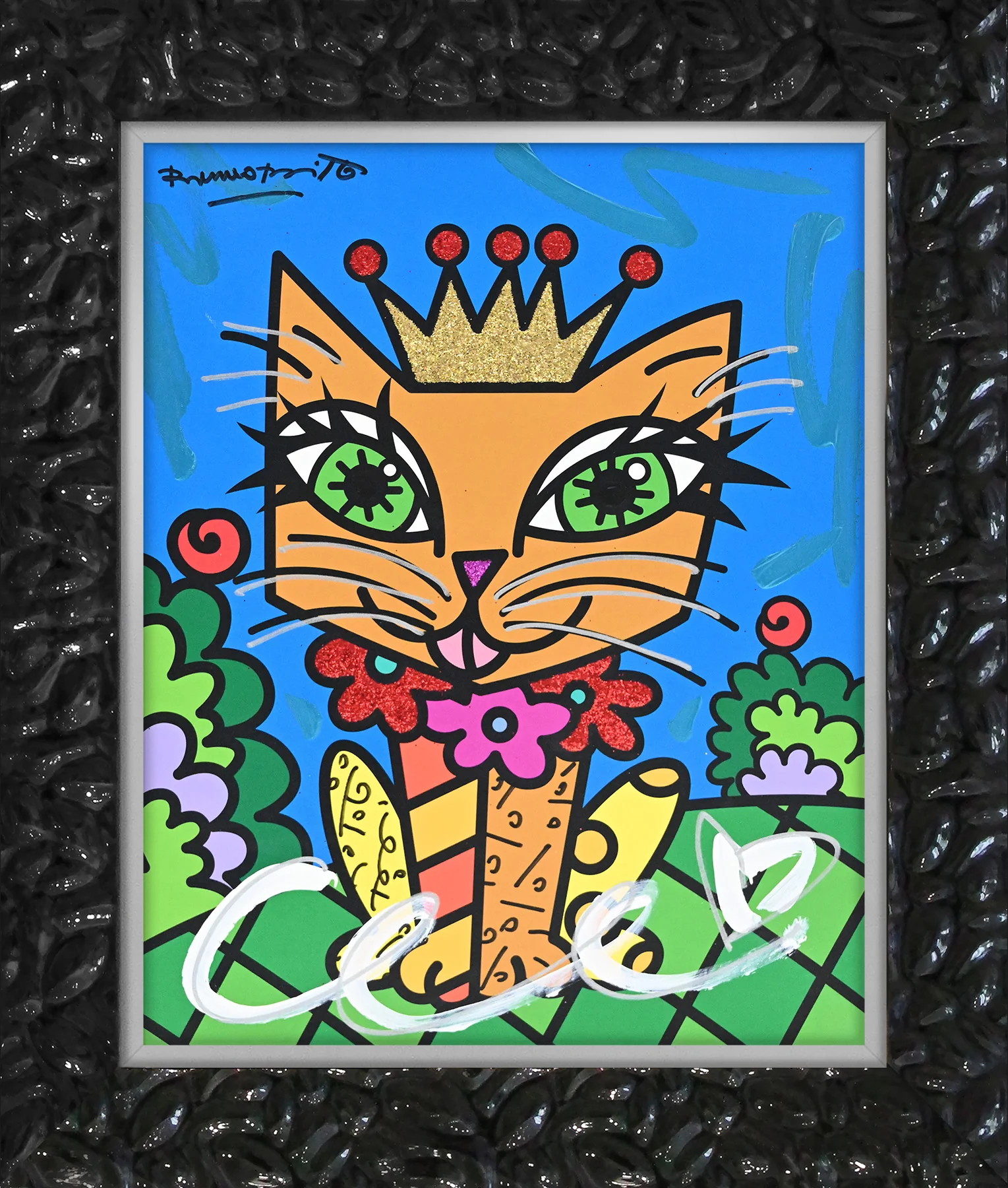 Royalty Cat - Mixed Media Original - Image 11