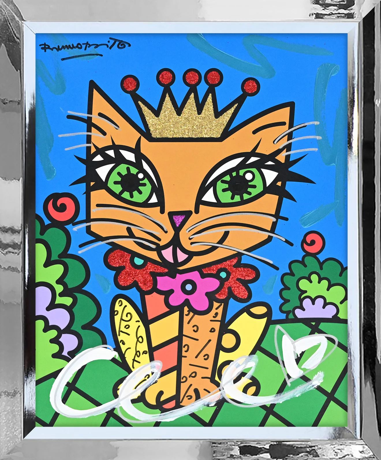 Royalty Cat - Mixed Media Original - Image 12