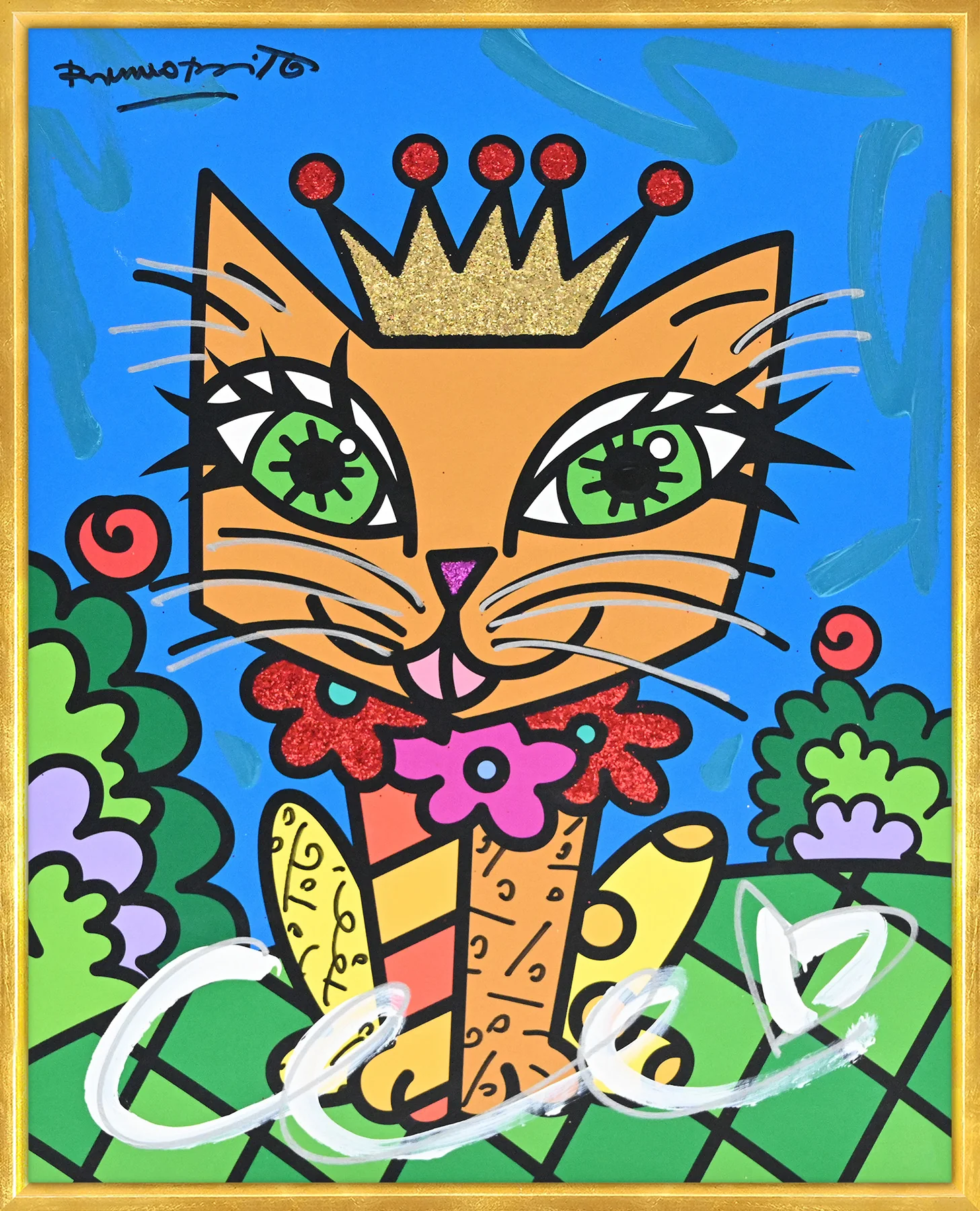 Royalty Cat - Mixed Media Original - Image 13
