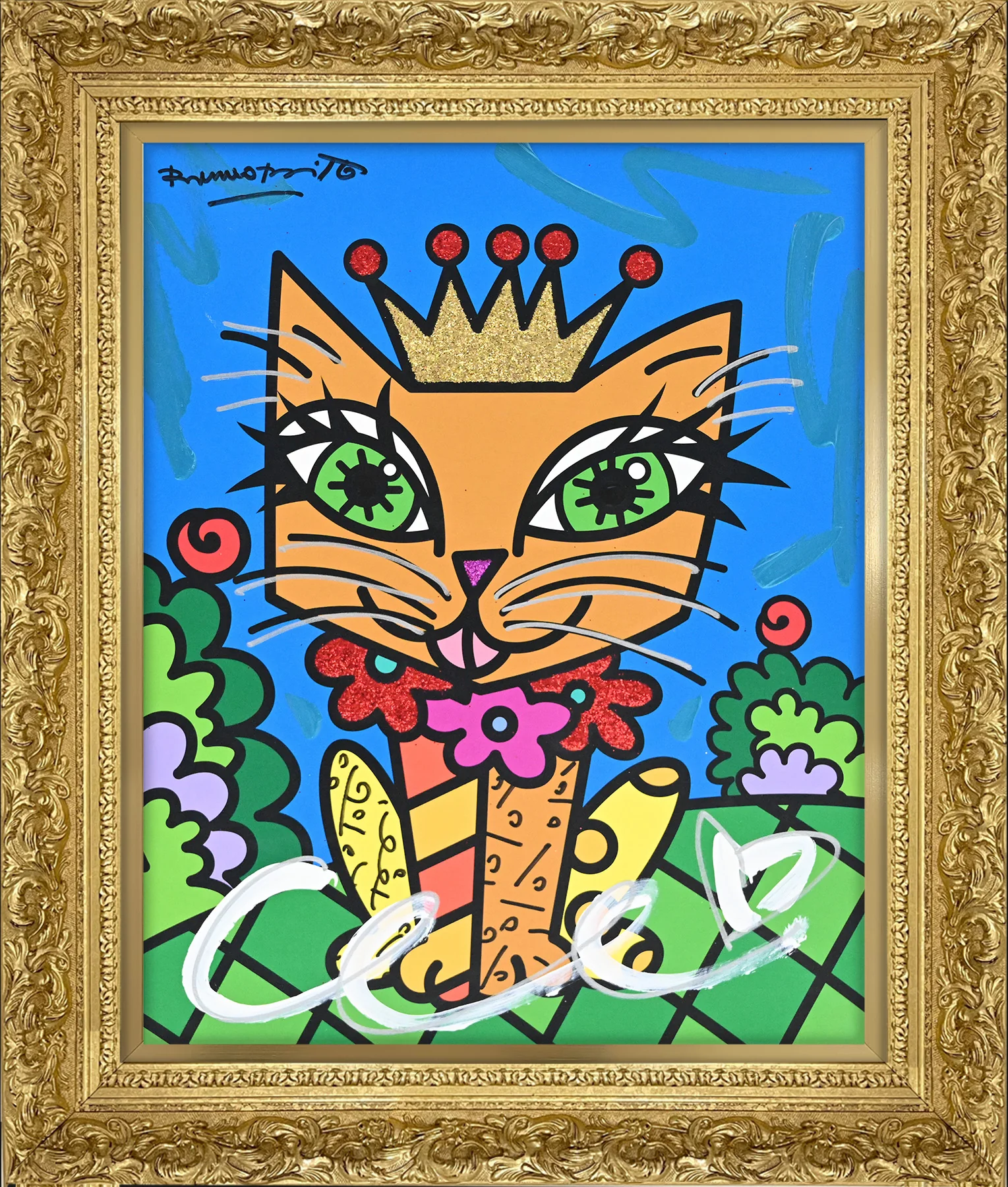 Royalty Cat - Mixed Media Original - Image 14
