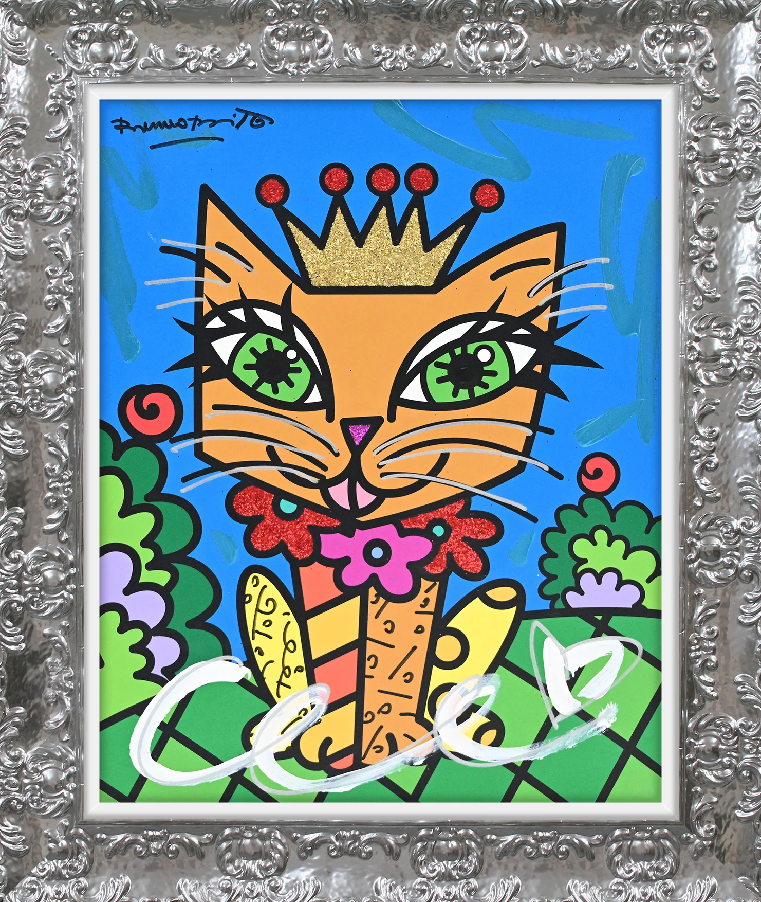 Royalty Cat - Mixed Media Original - Image 15