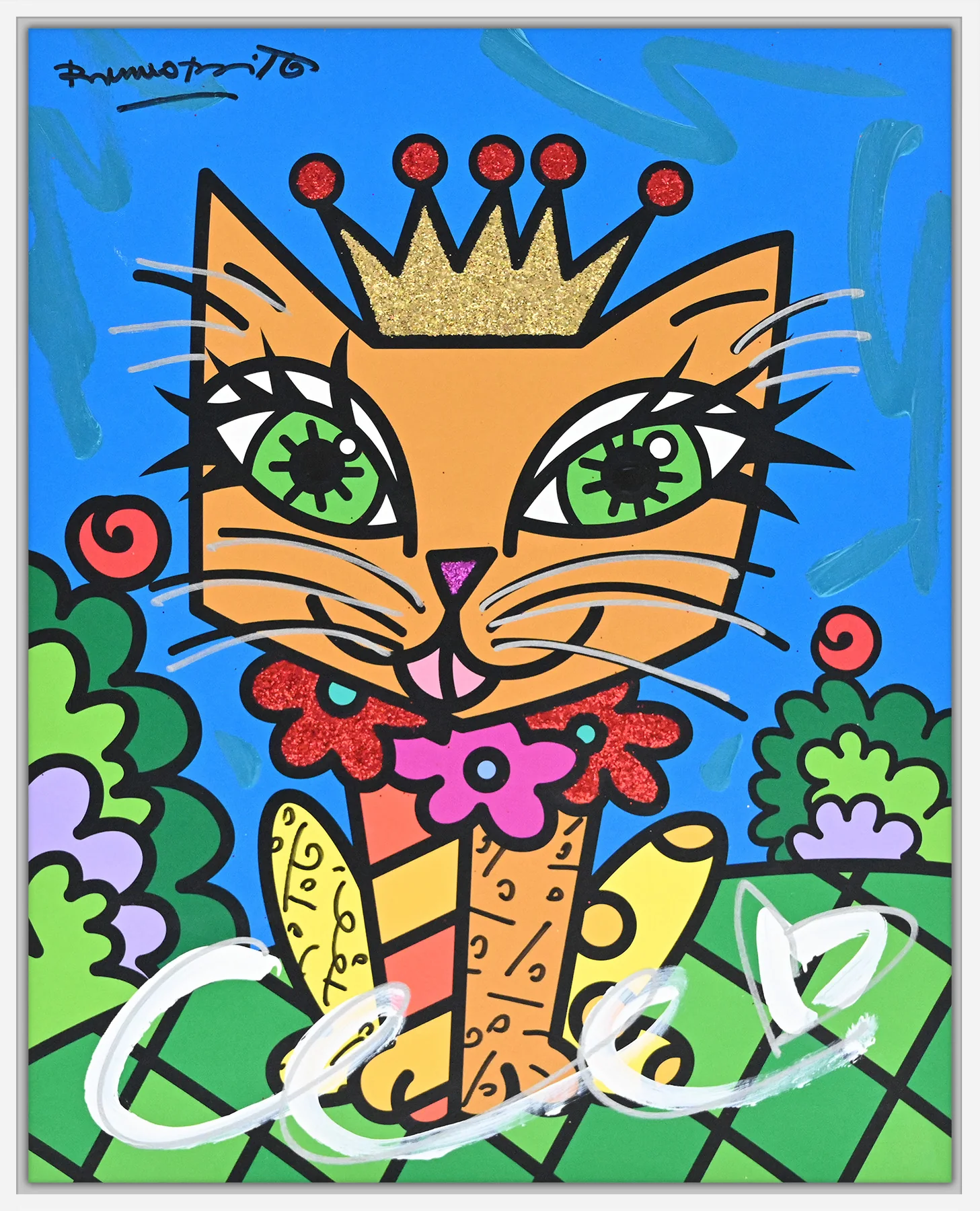 Royalty Cat - Mixed Media Original - Image 16