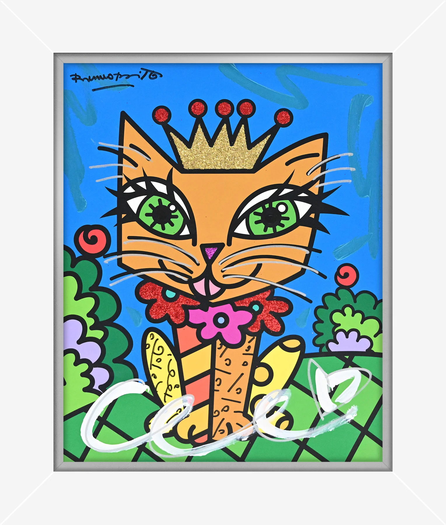 Royalty Cat - Mixed Media Original - Image 17