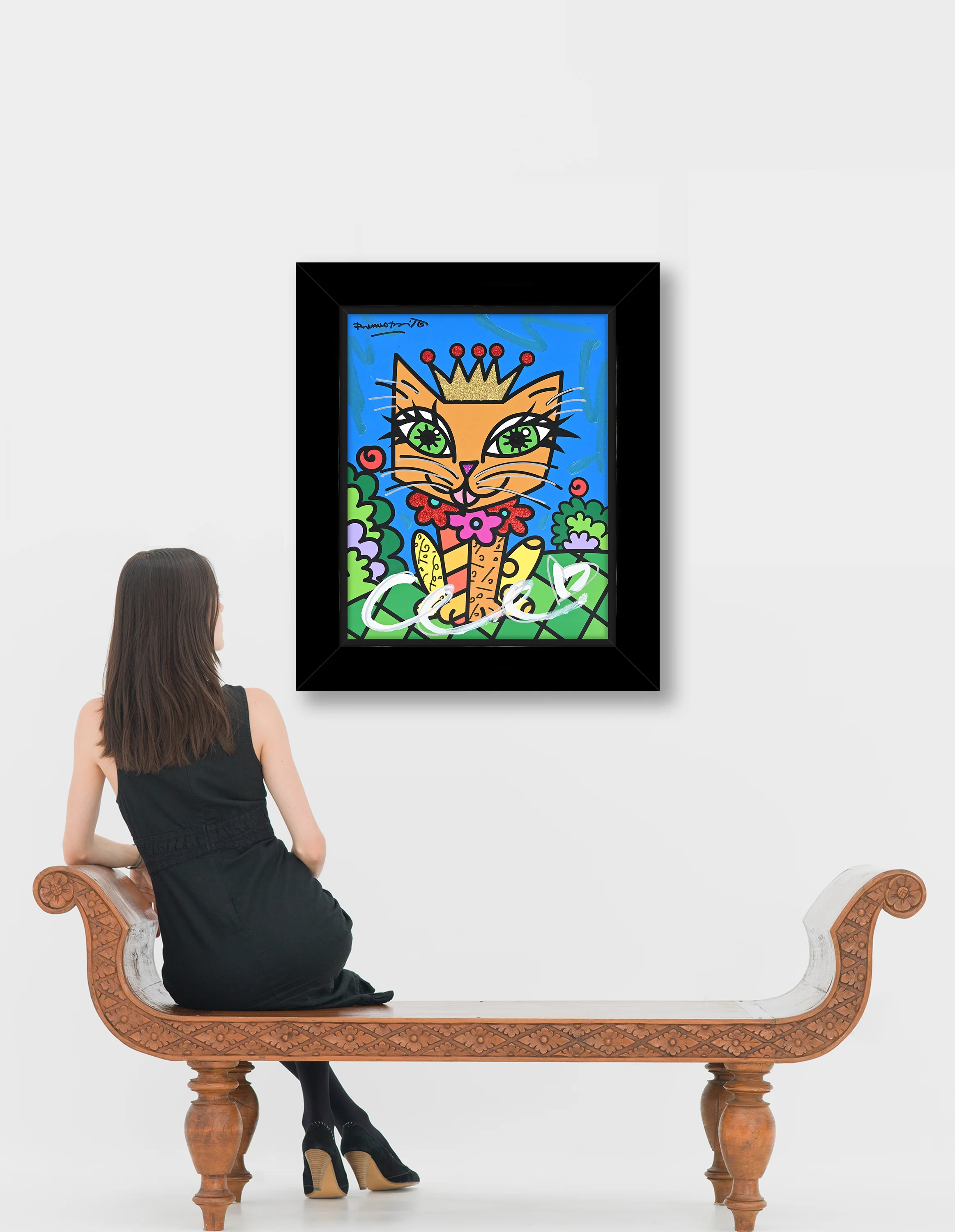 Royalty Cat - Mixed Media Original - Image 3