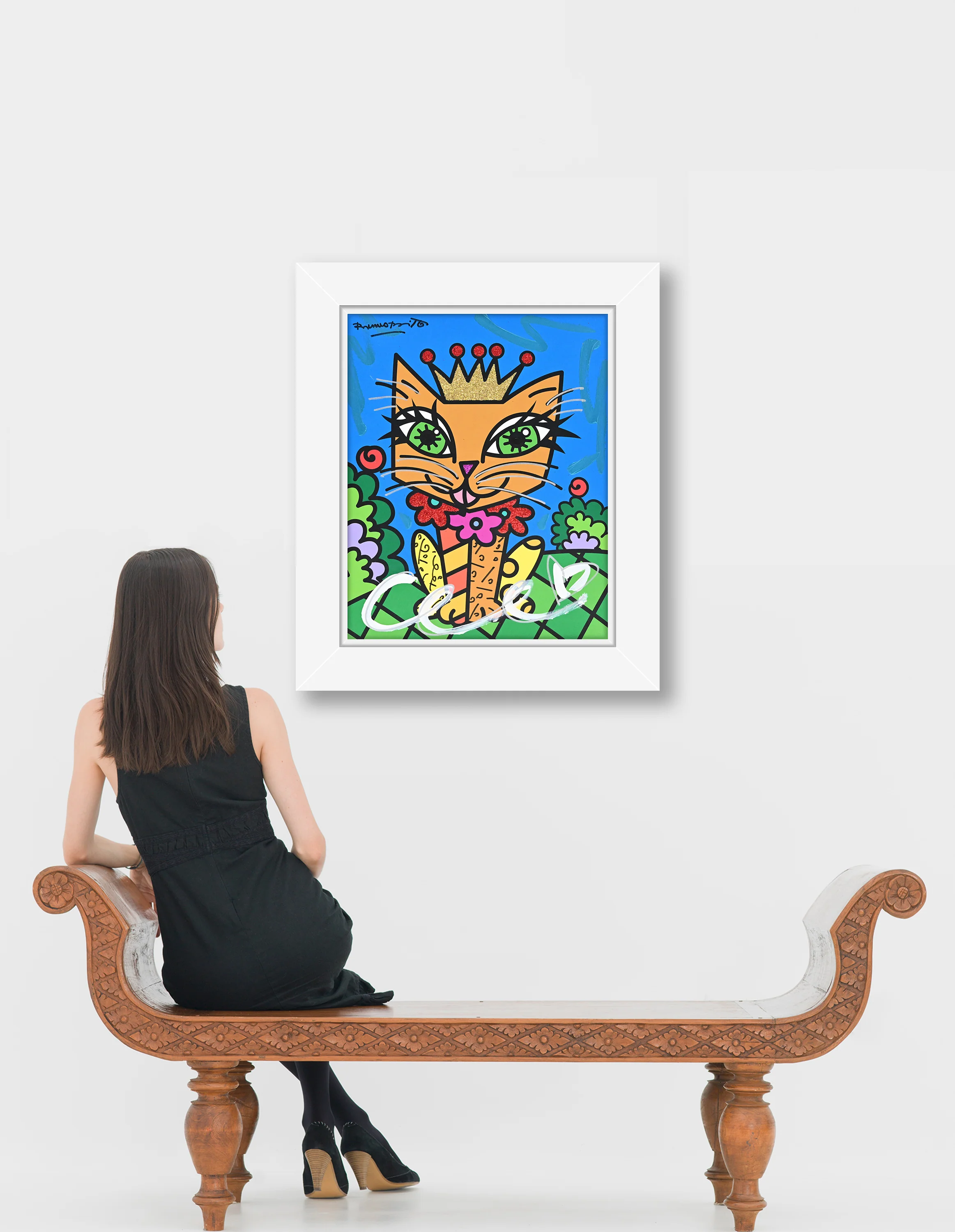 Royalty Cat - Mixed Media Original - Image 4