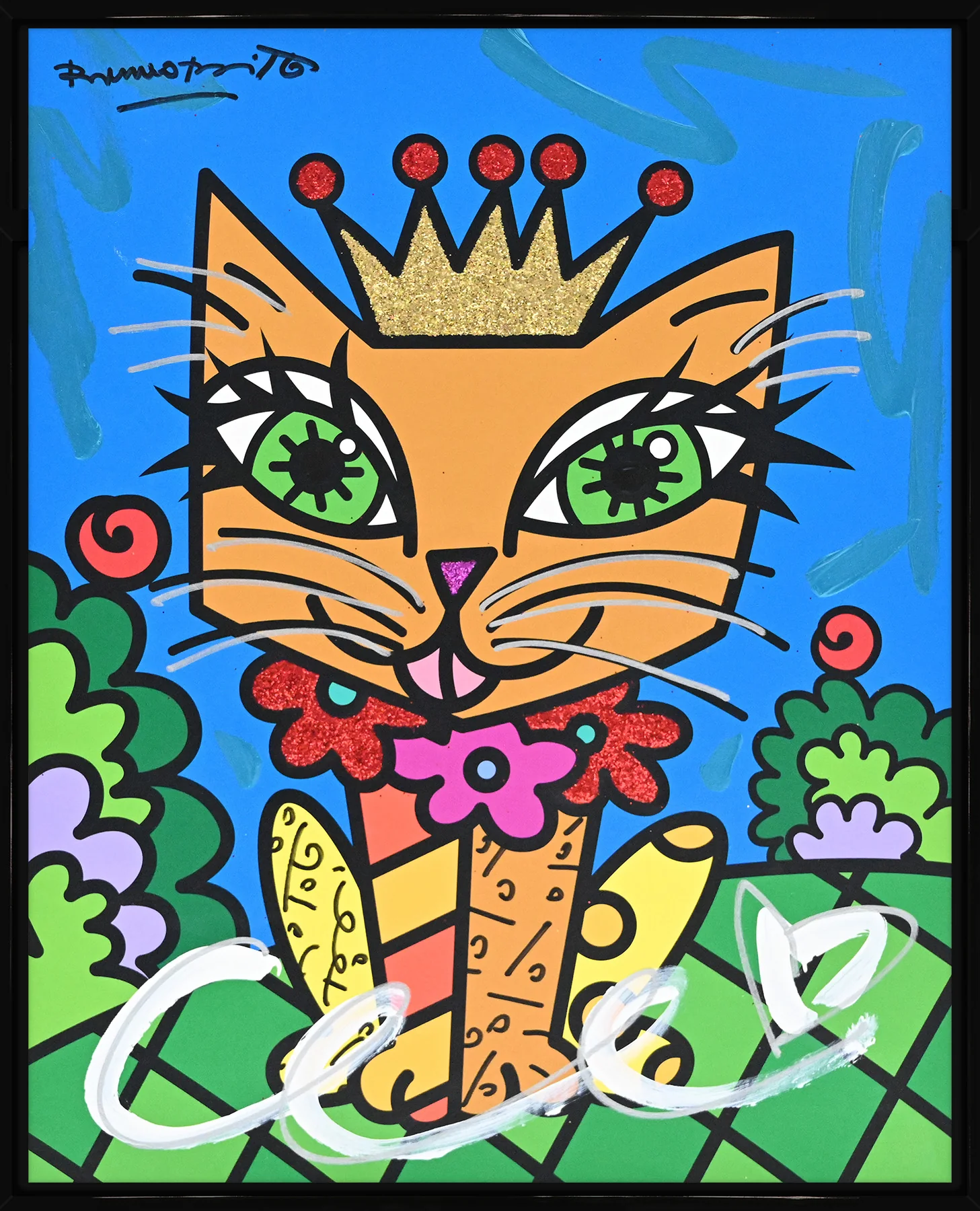 Royalty Cat - Mixed Media Original - Image 5