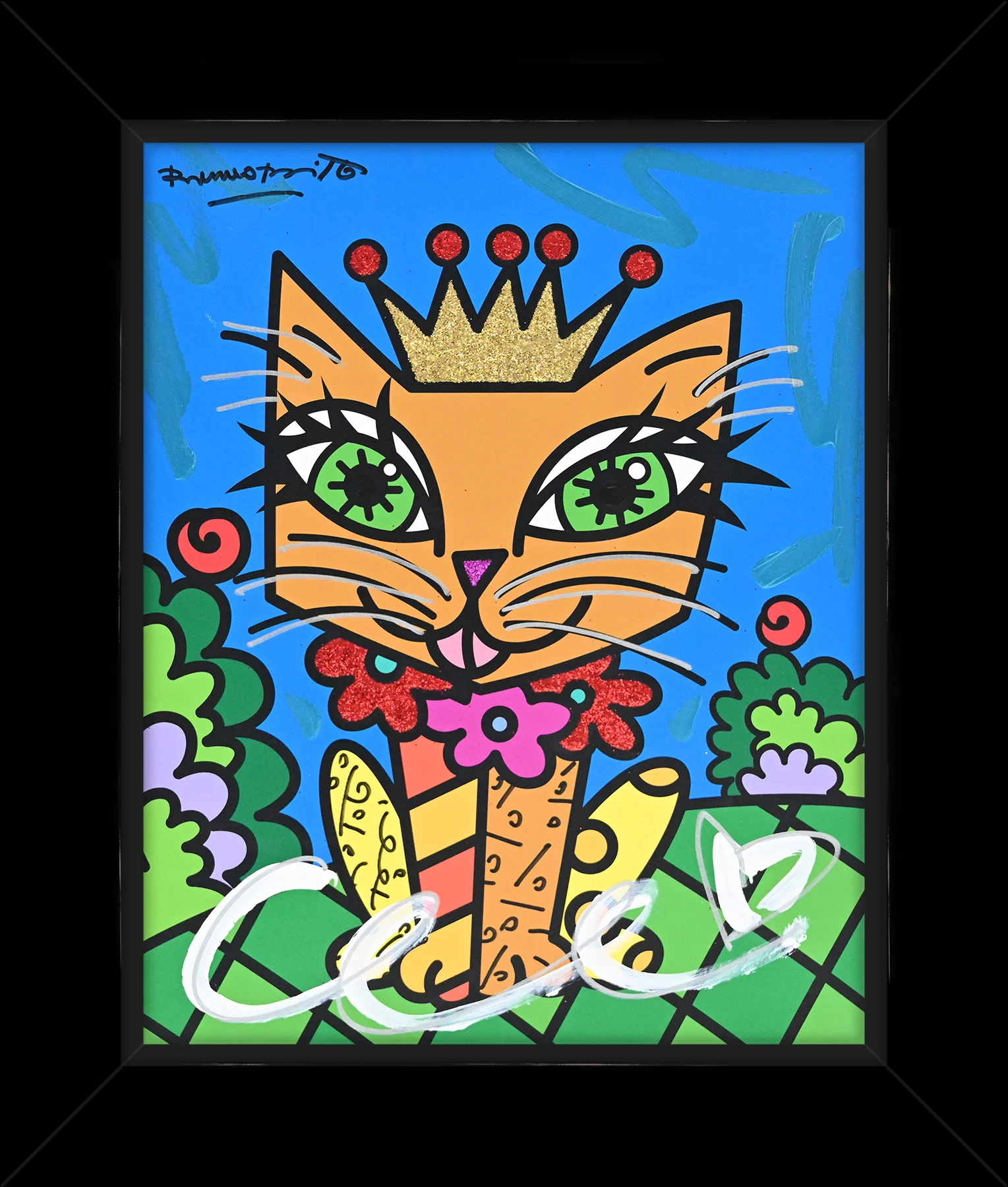 Royalty Cat - Mixed Media Original - Image 6