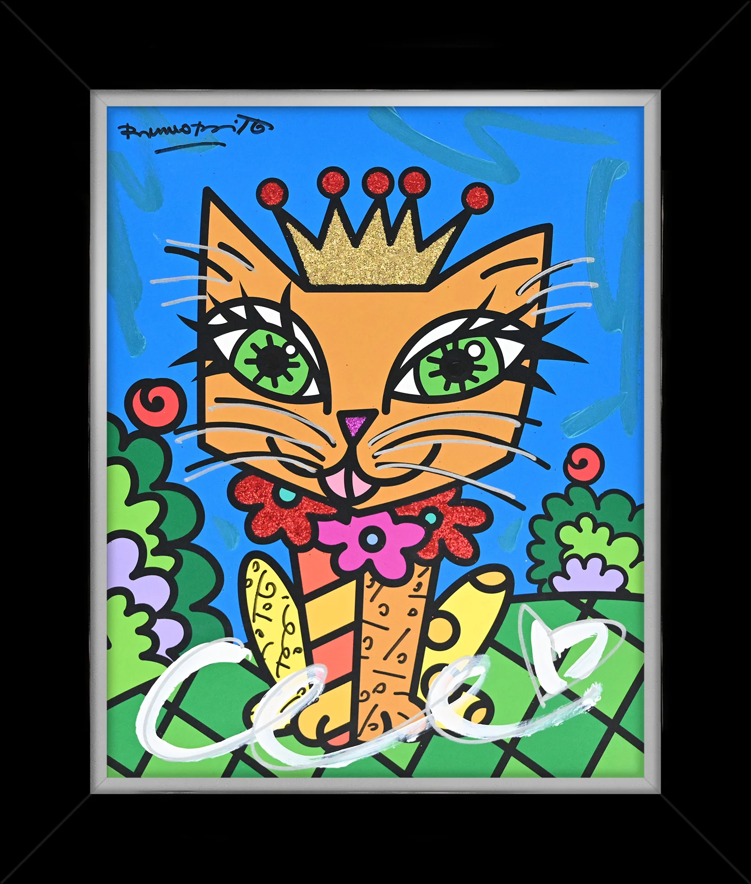 Royalty Cat - Mixed Media Original - Image 7