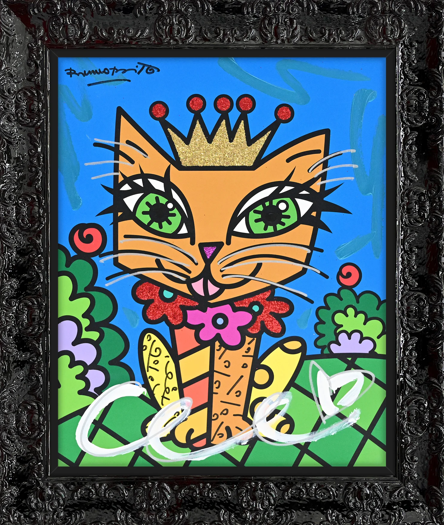 Royalty Cat - Mixed Media Original - Image 8