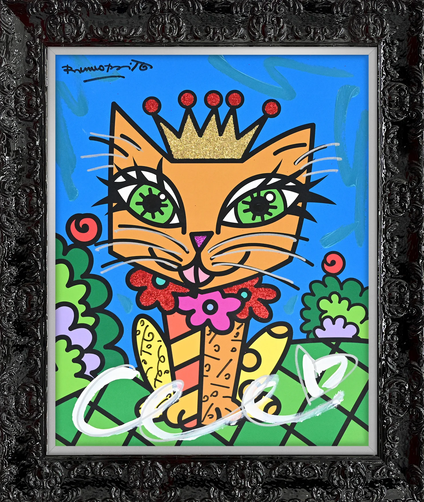 Royalty Cat - Mixed Media Original - Image 9