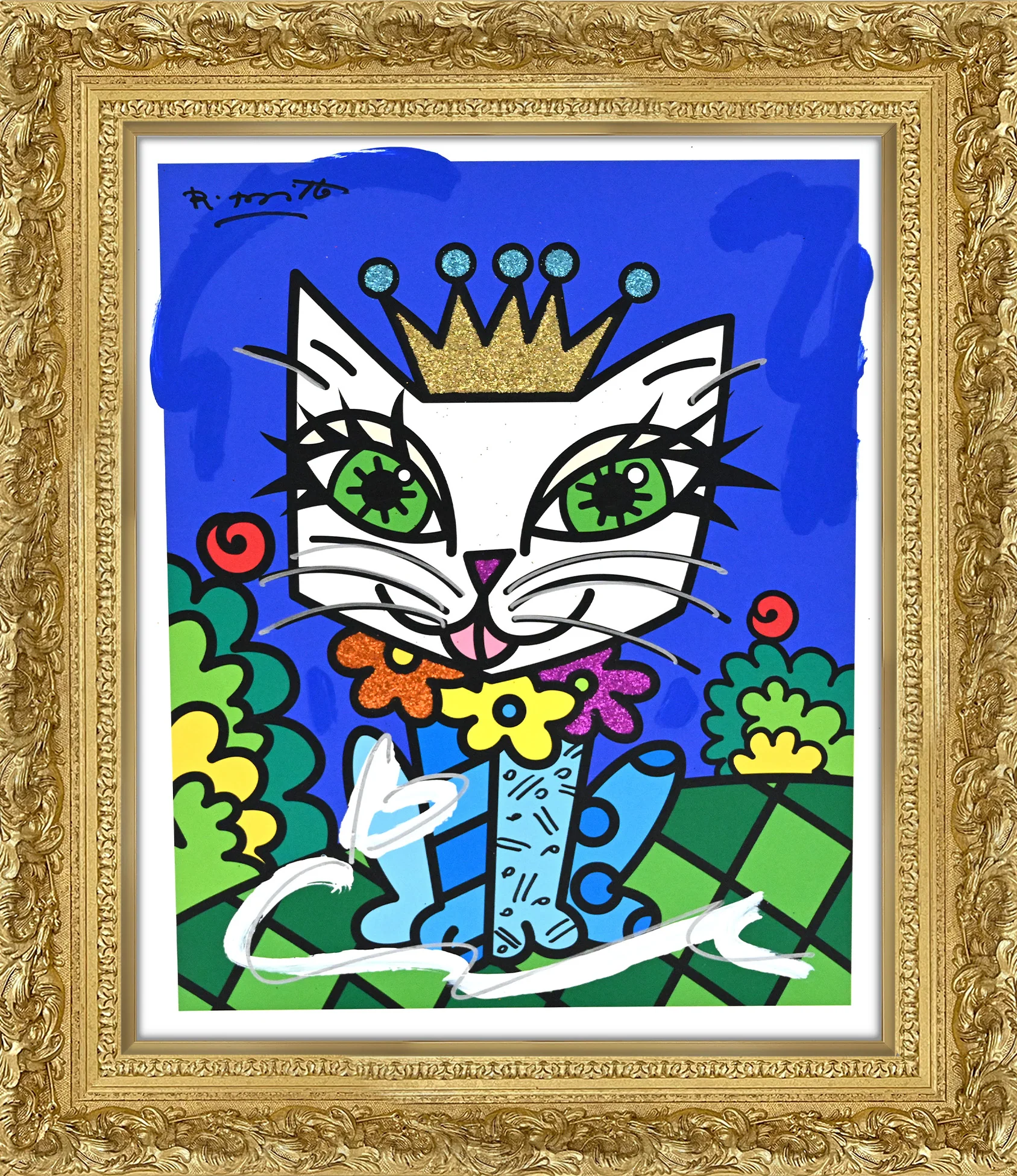 Royalty Cat - Mixed Media Original - Image 12