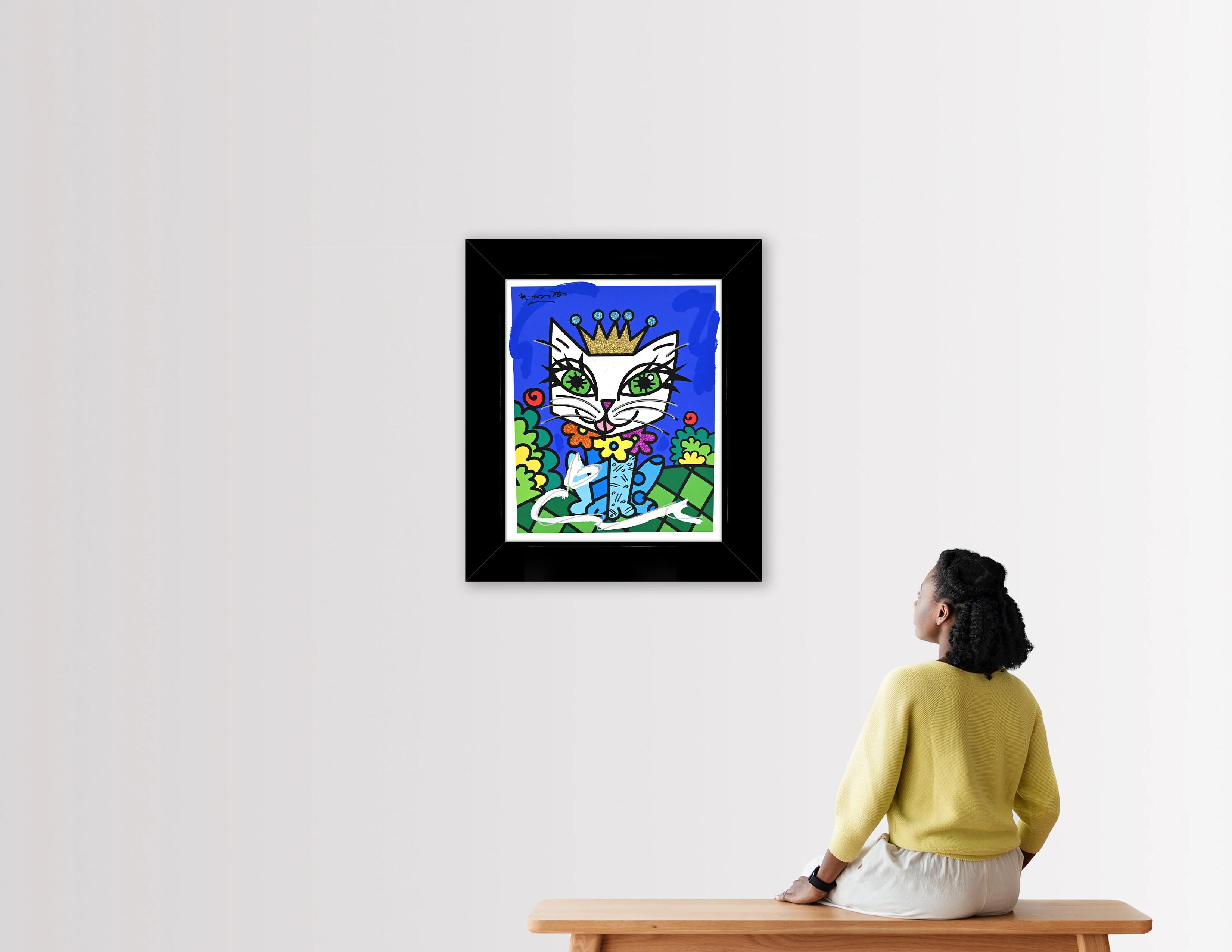 Royalty Cat - Mixed Media Original - Image 3