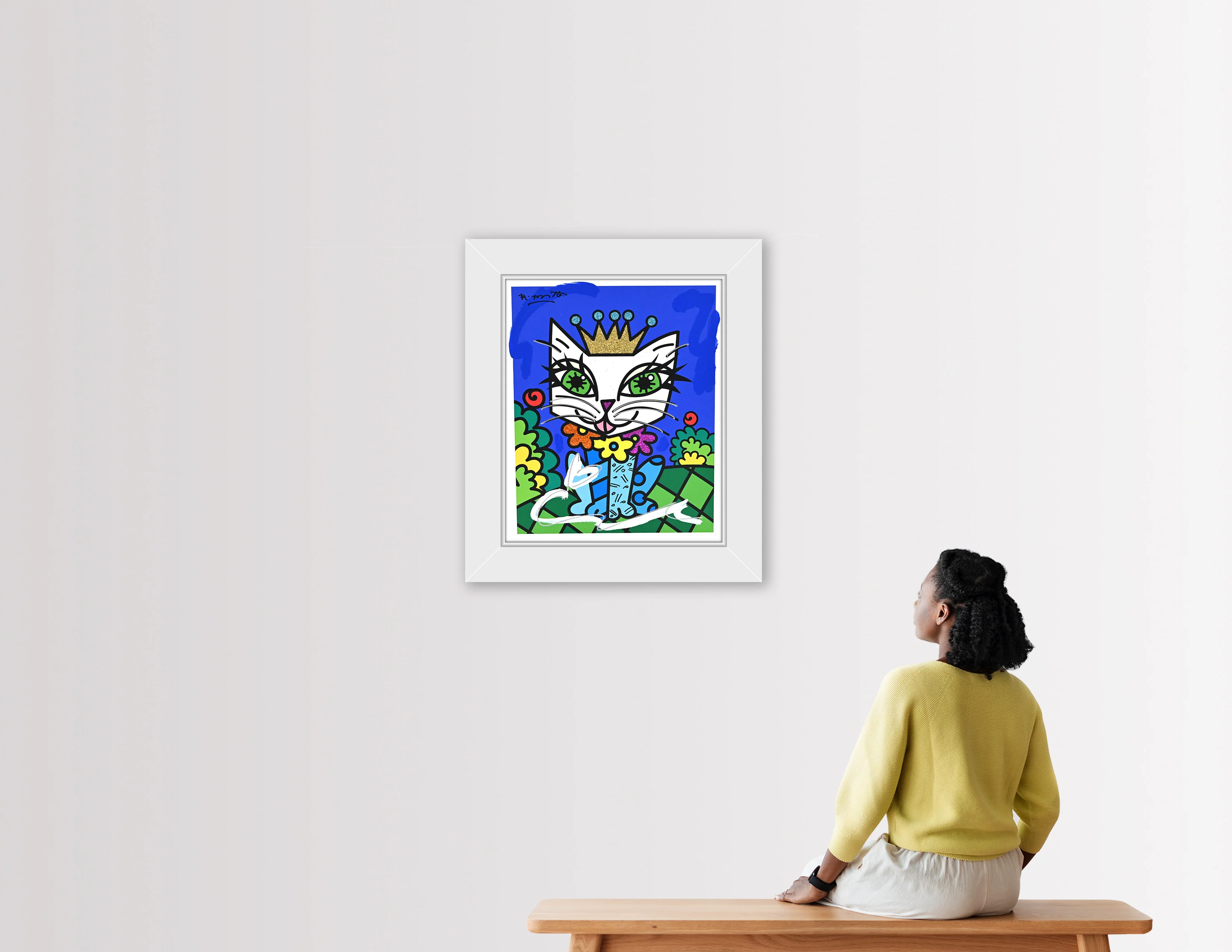 Royalty Cat - Mixed Media Original - Image 4