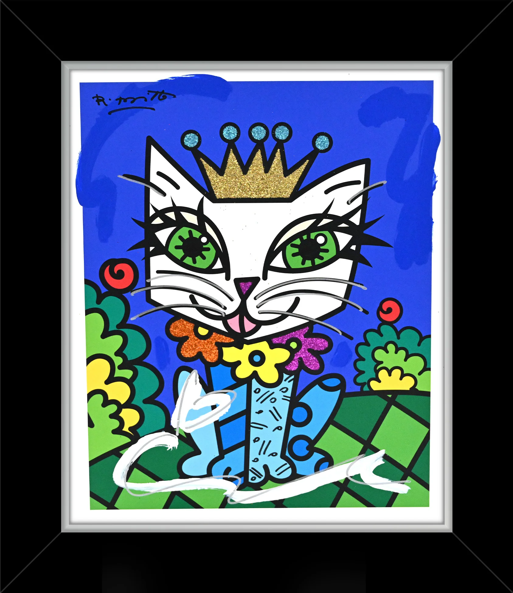 Royalty Cat - Mixed Media Original - Image 6