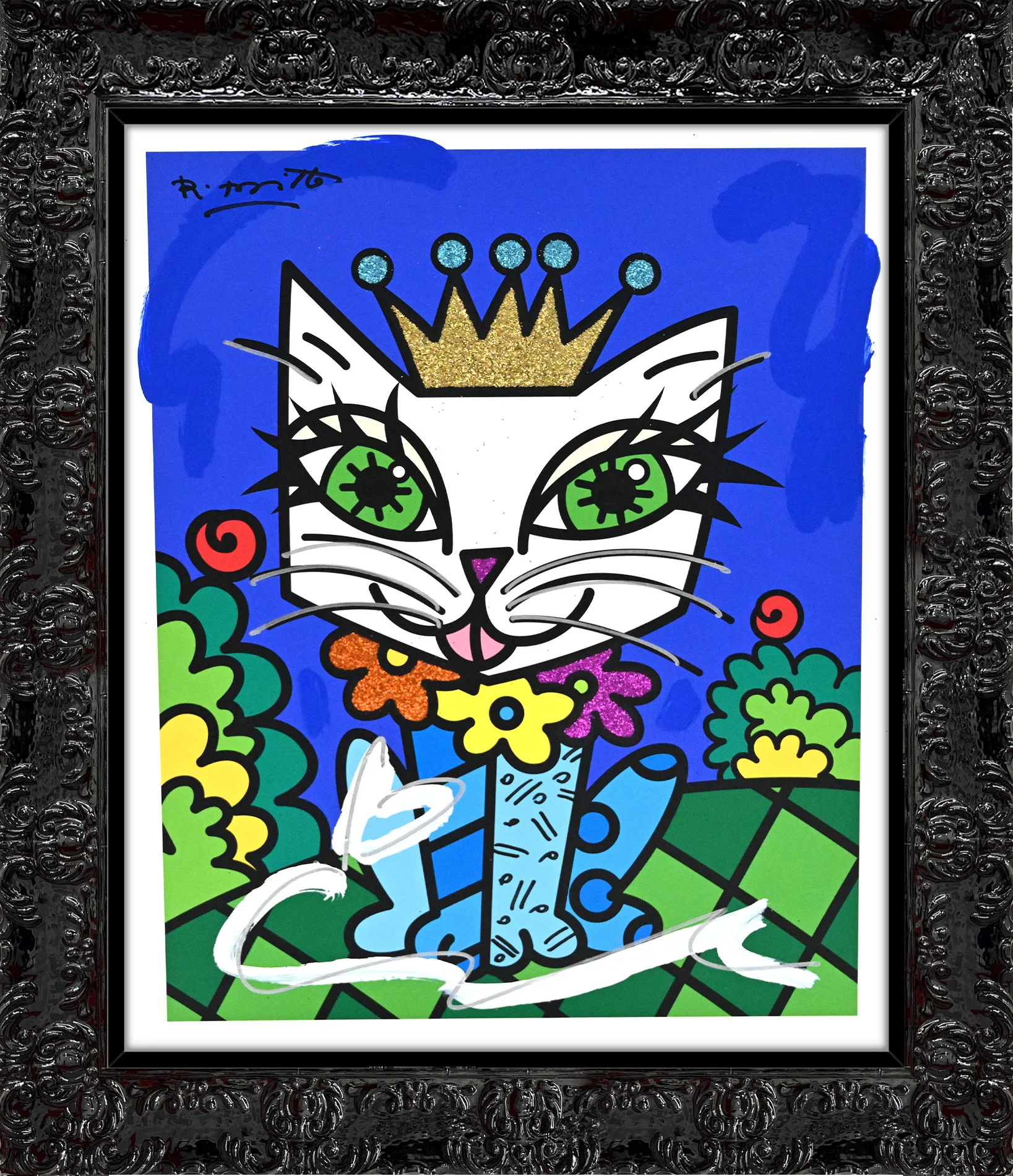 Royalty Cat - Mixed Media Original - Image 7