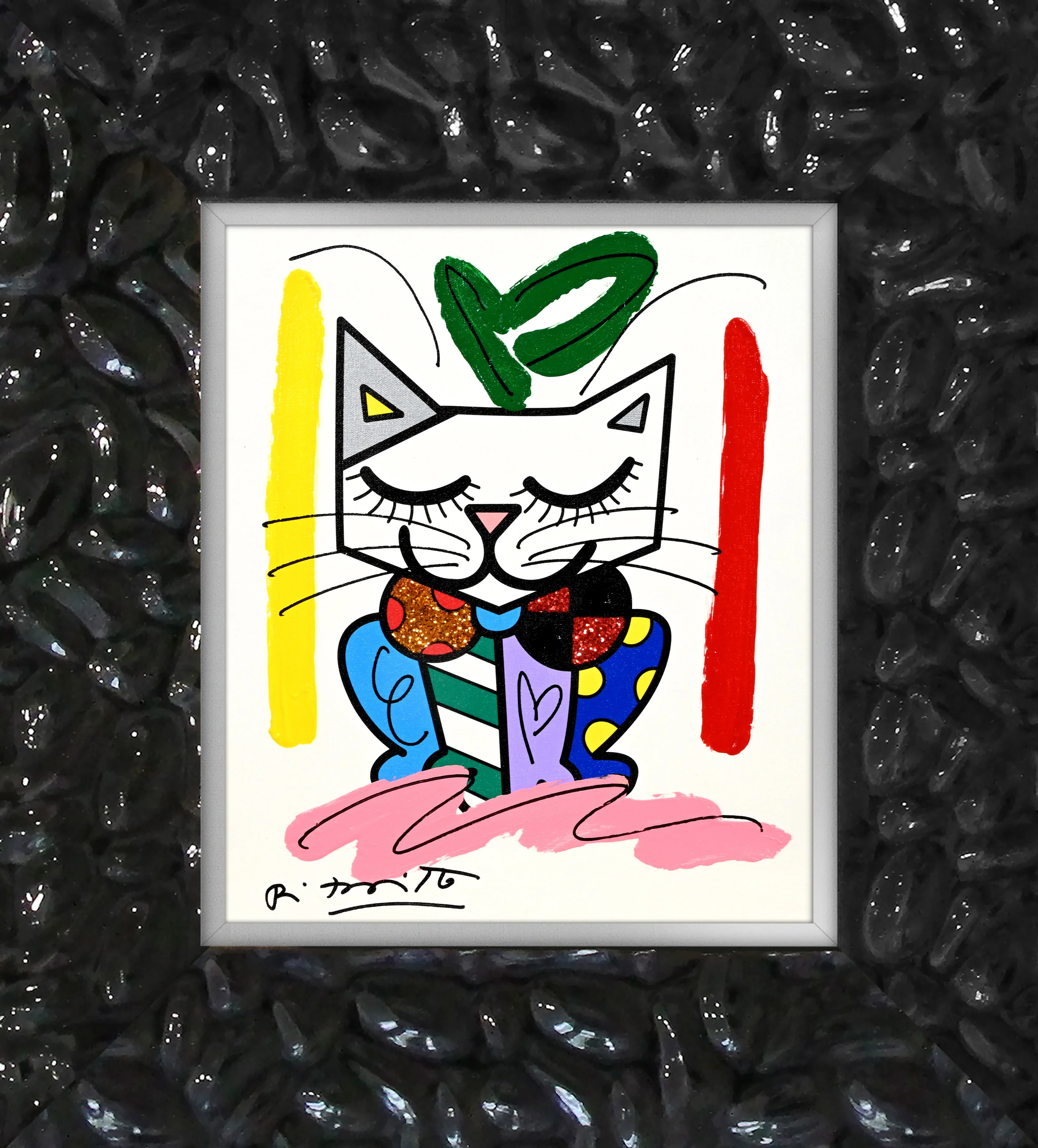 Sam Cat - Mixed Media Original - Image 10