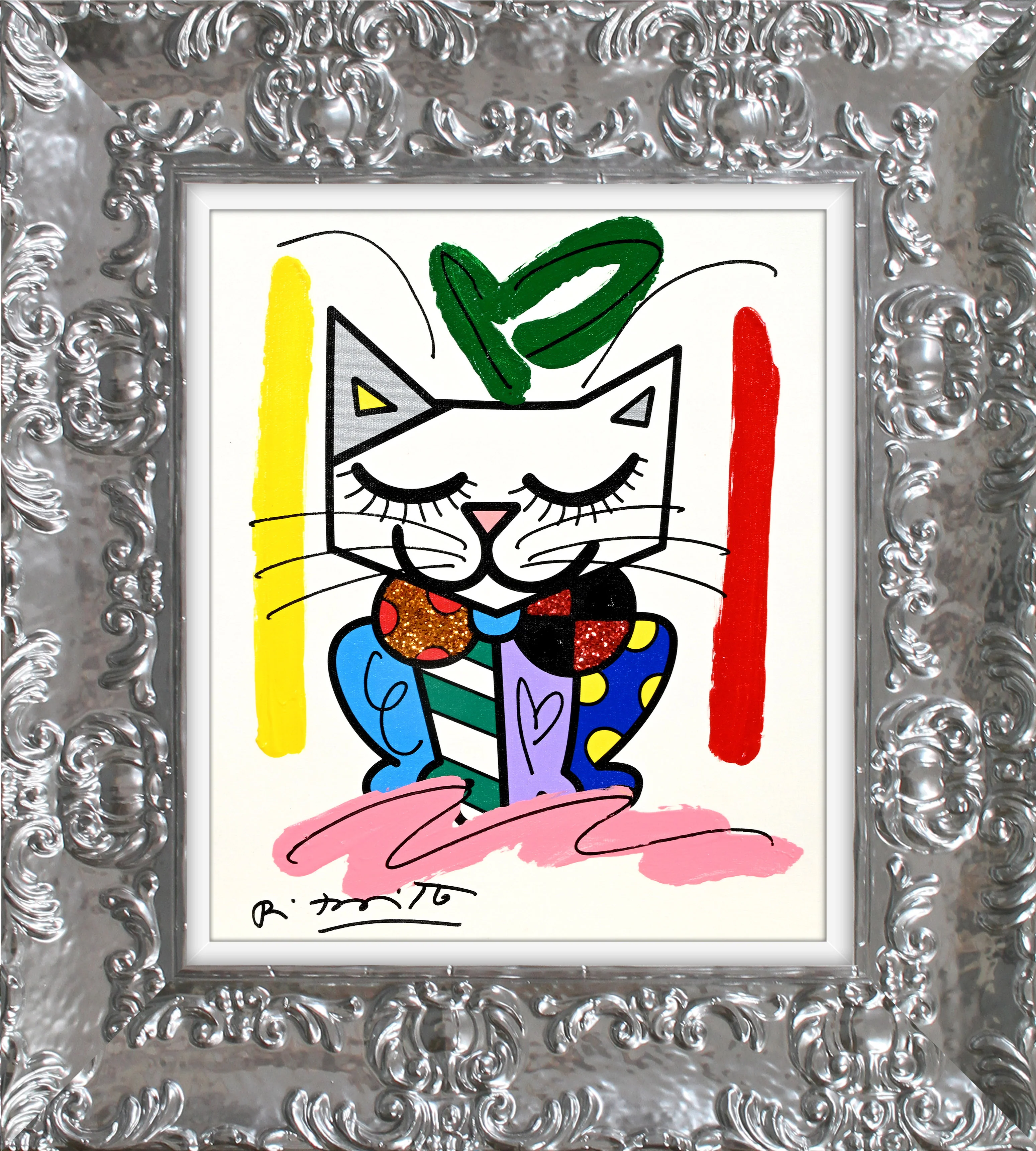 Sam Cat - Mixed Media Original - Image 13