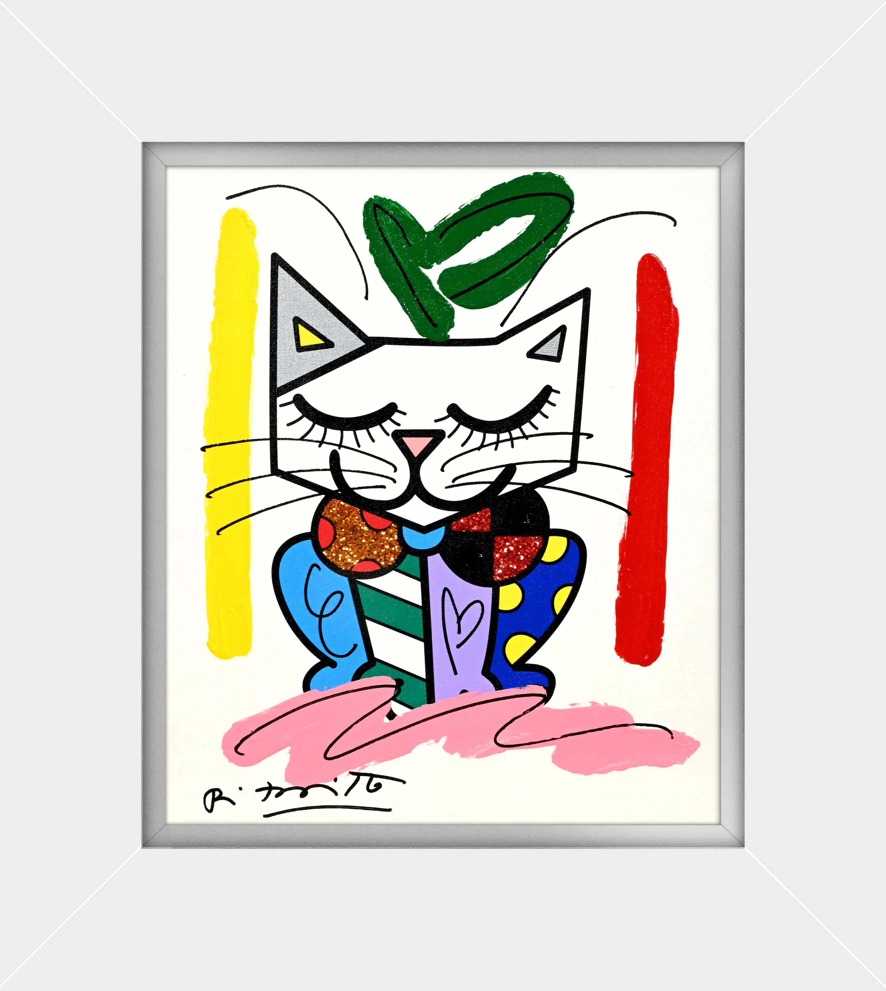Sam Cat - Mixed Media Original - Image 14