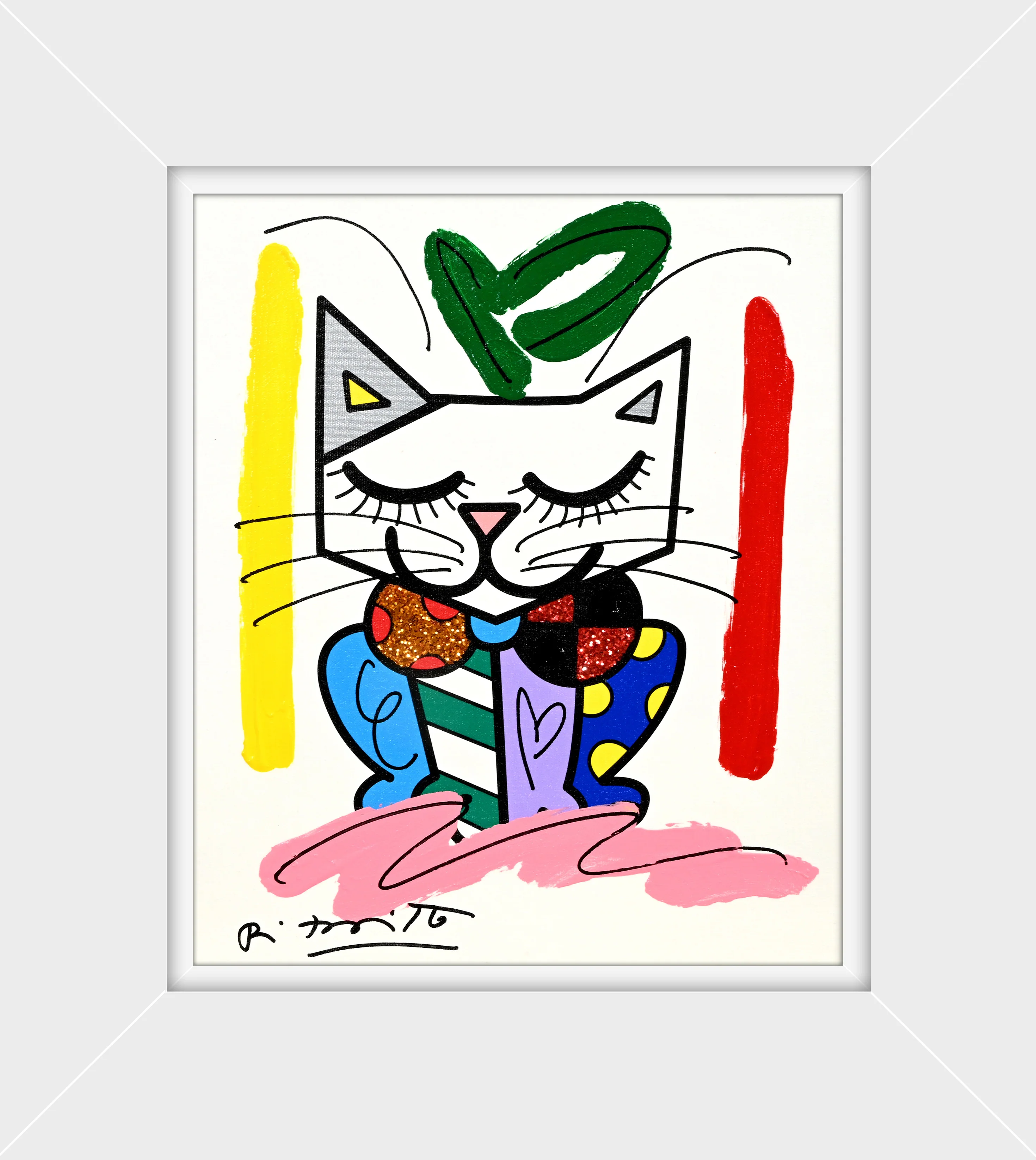 Sam Cat - Mixed Media Original - Image 15
