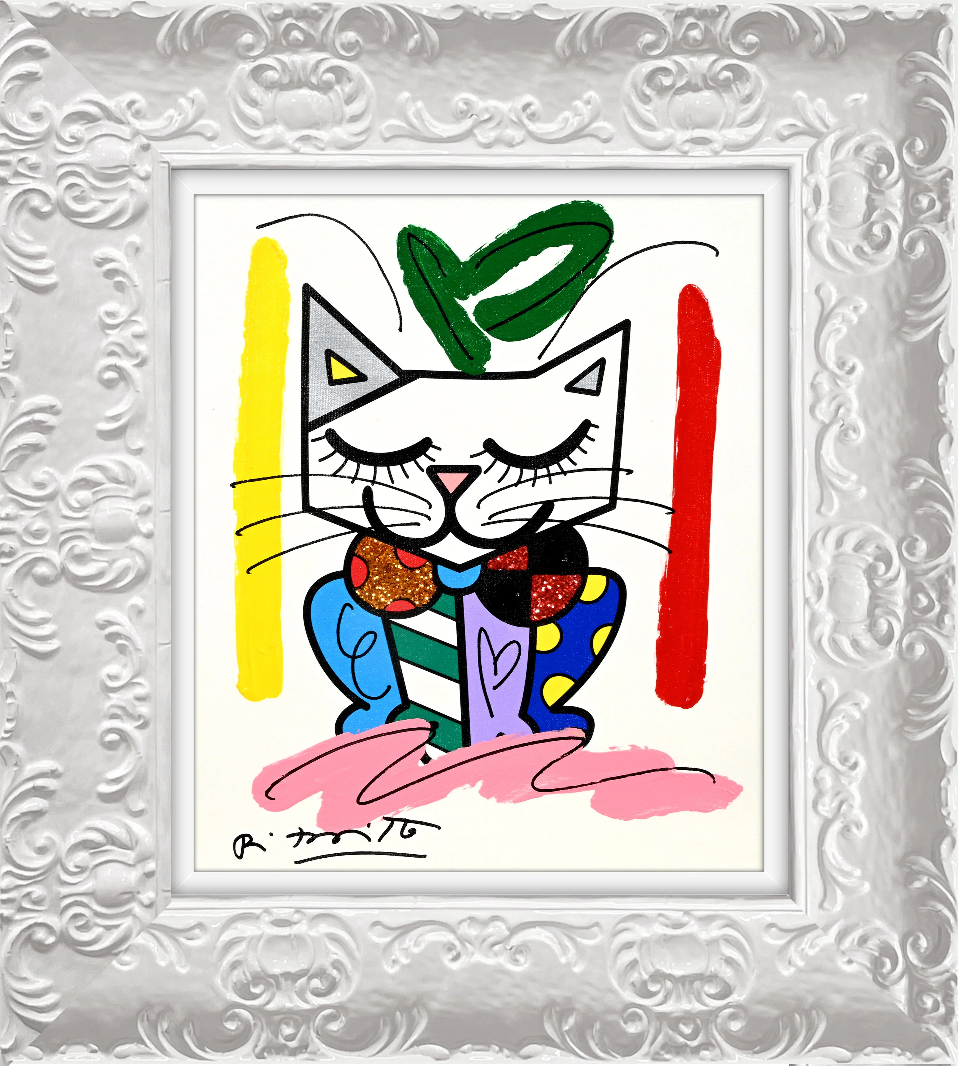 Sam Cat - Mixed Media Original - Image 17