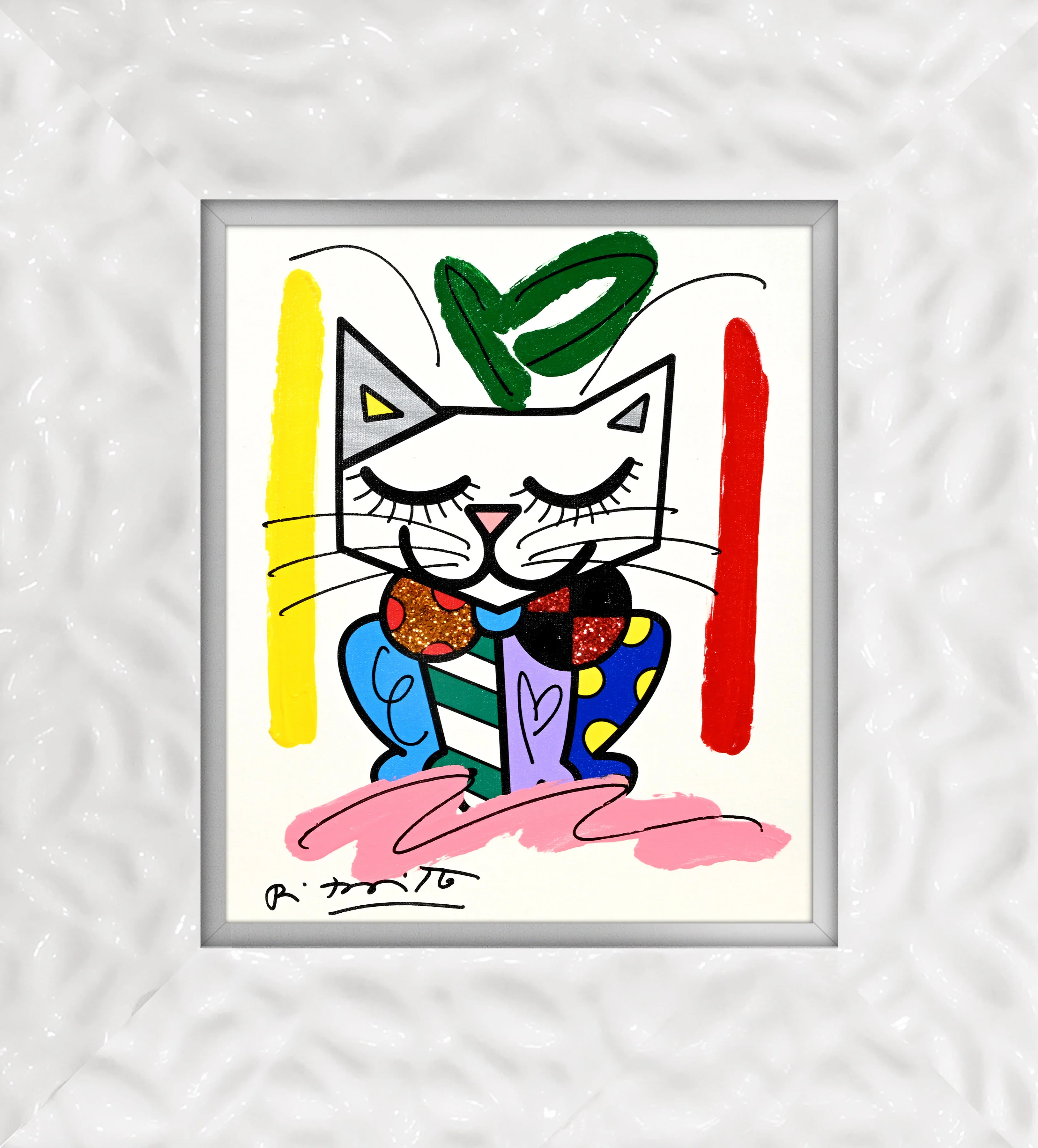 Sam Cat - Mixed Media Original - Image 18