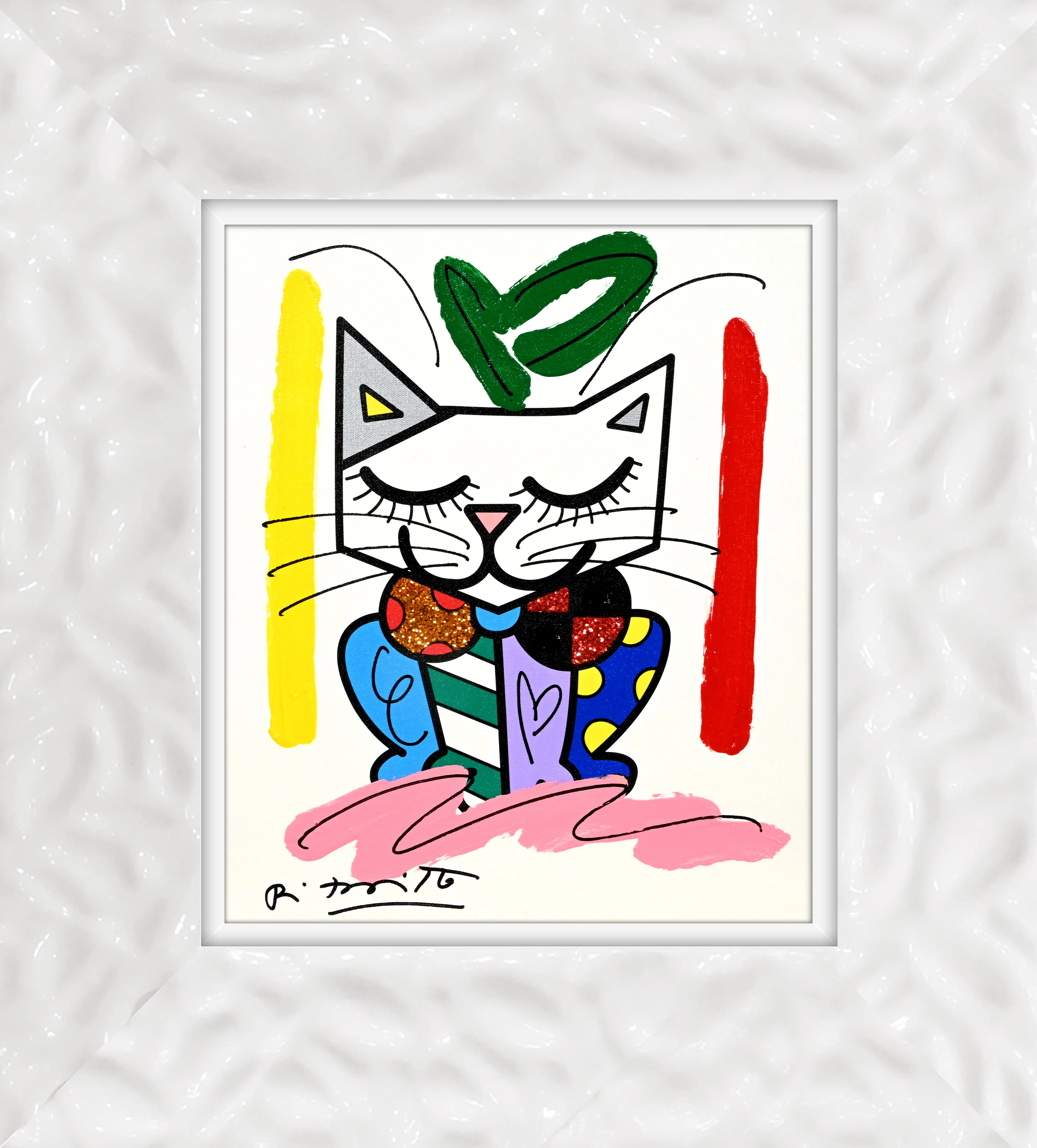 Sam Cat - Mixed Media Original - Image 2