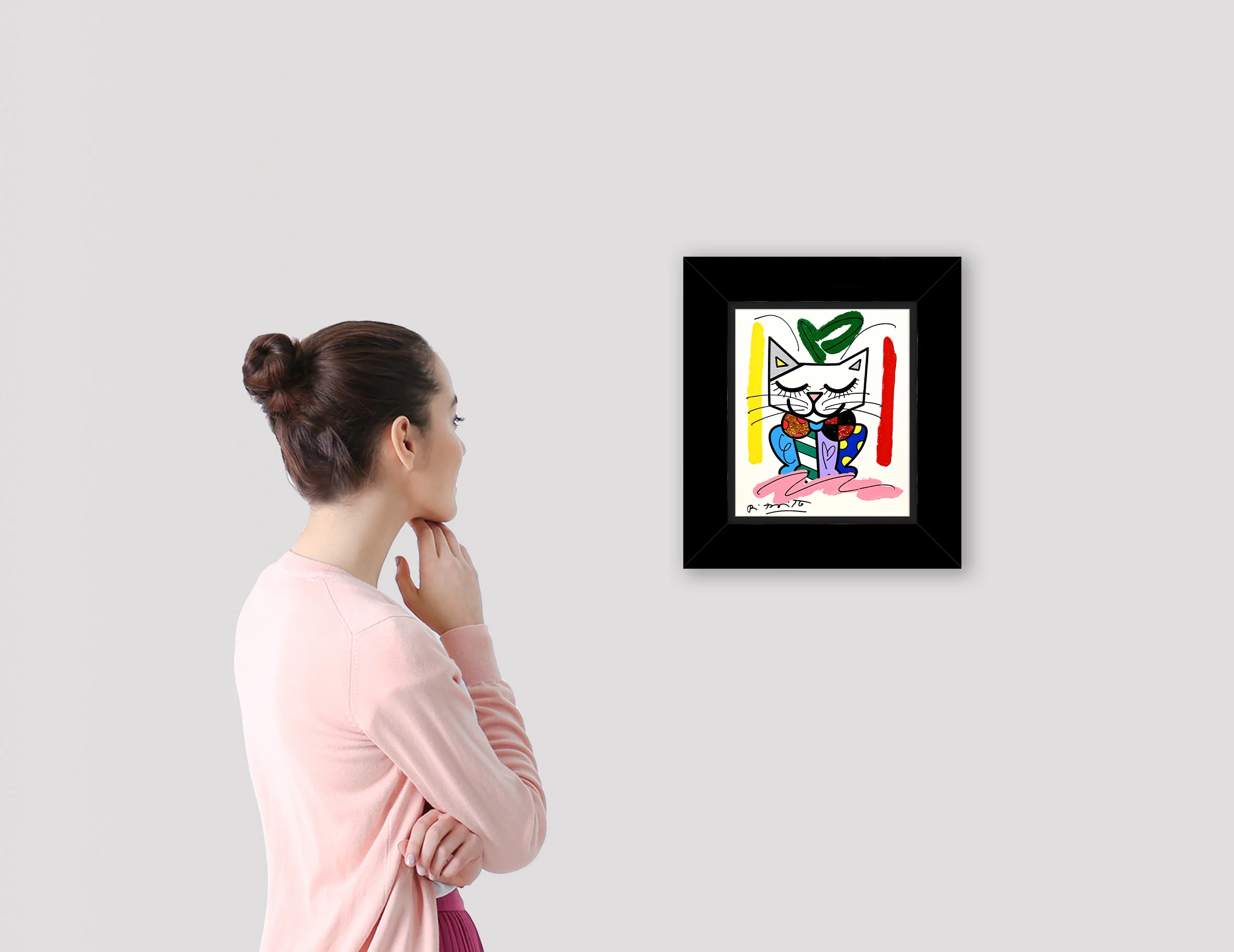 Sam Cat - Mixed Media Original - Image 3
