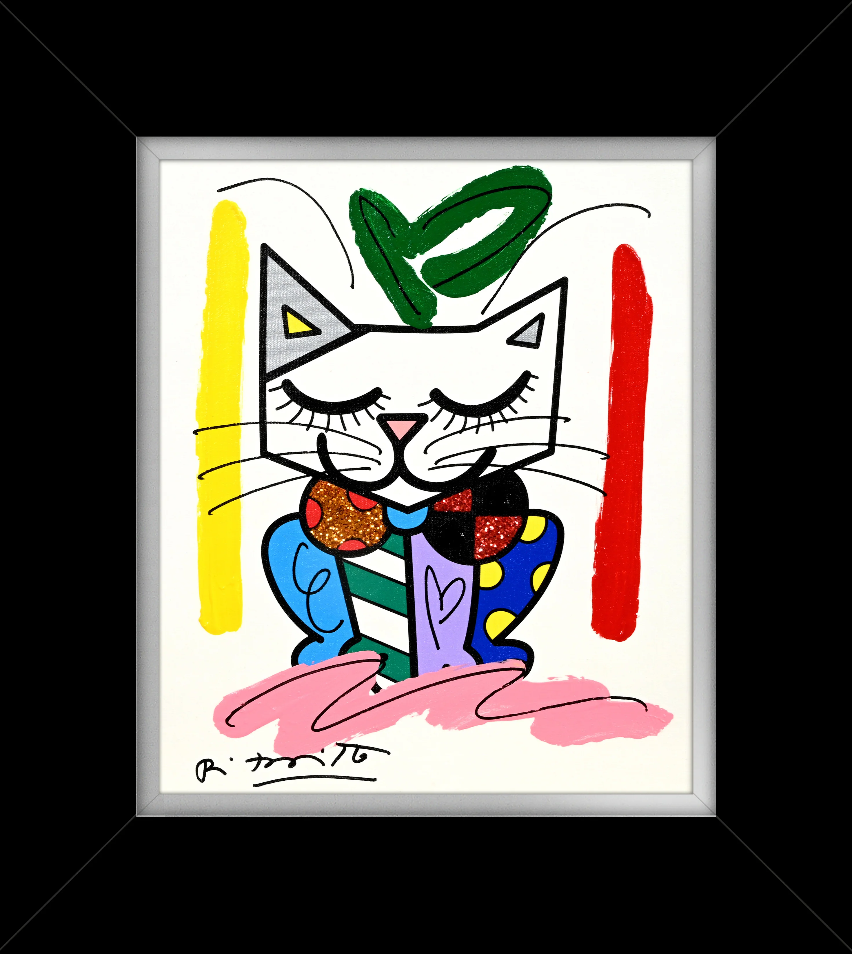 Sam Cat - Mixed Media Original - Image 6
