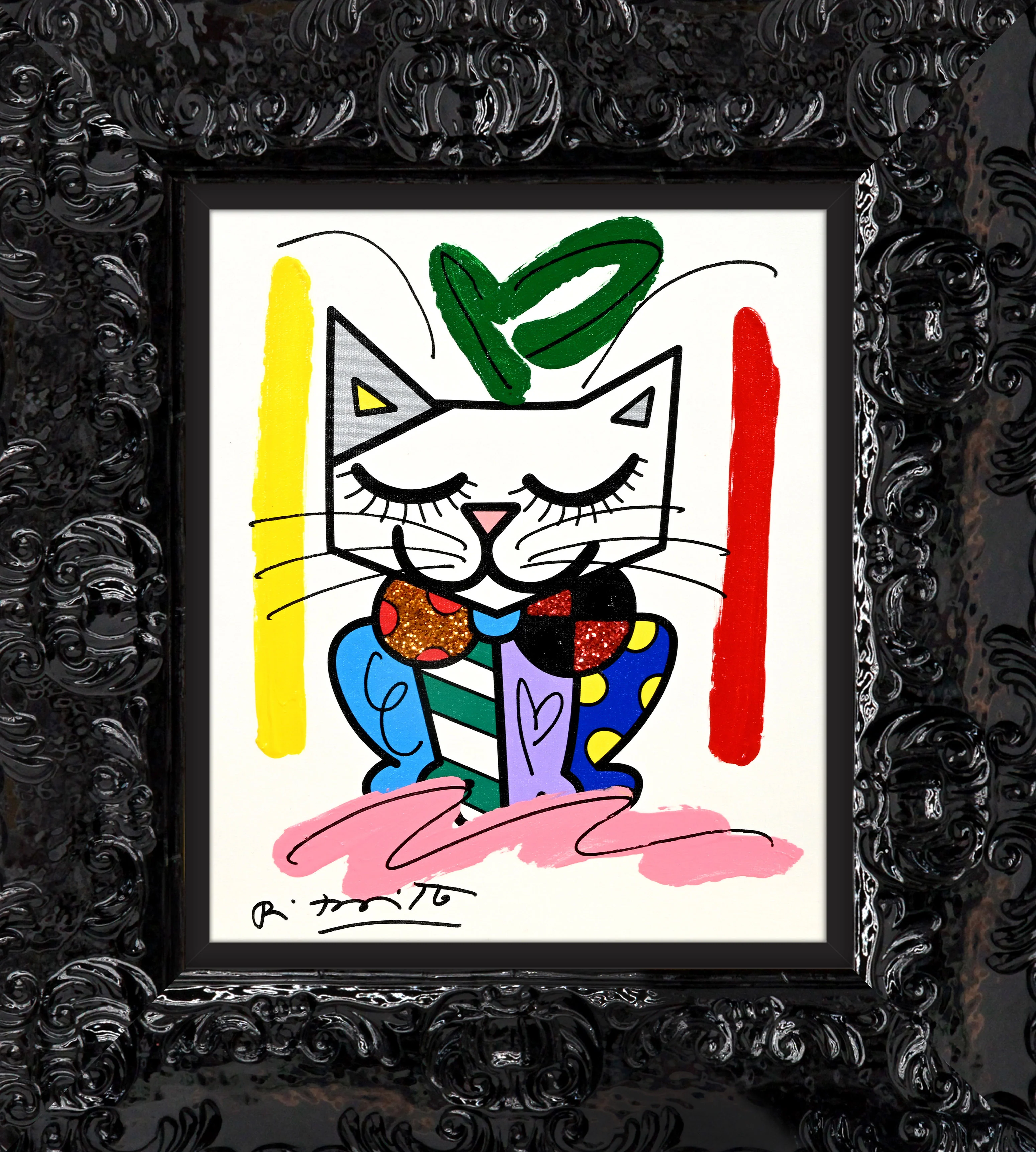 Sam Cat - Mixed Media Original - Image 7