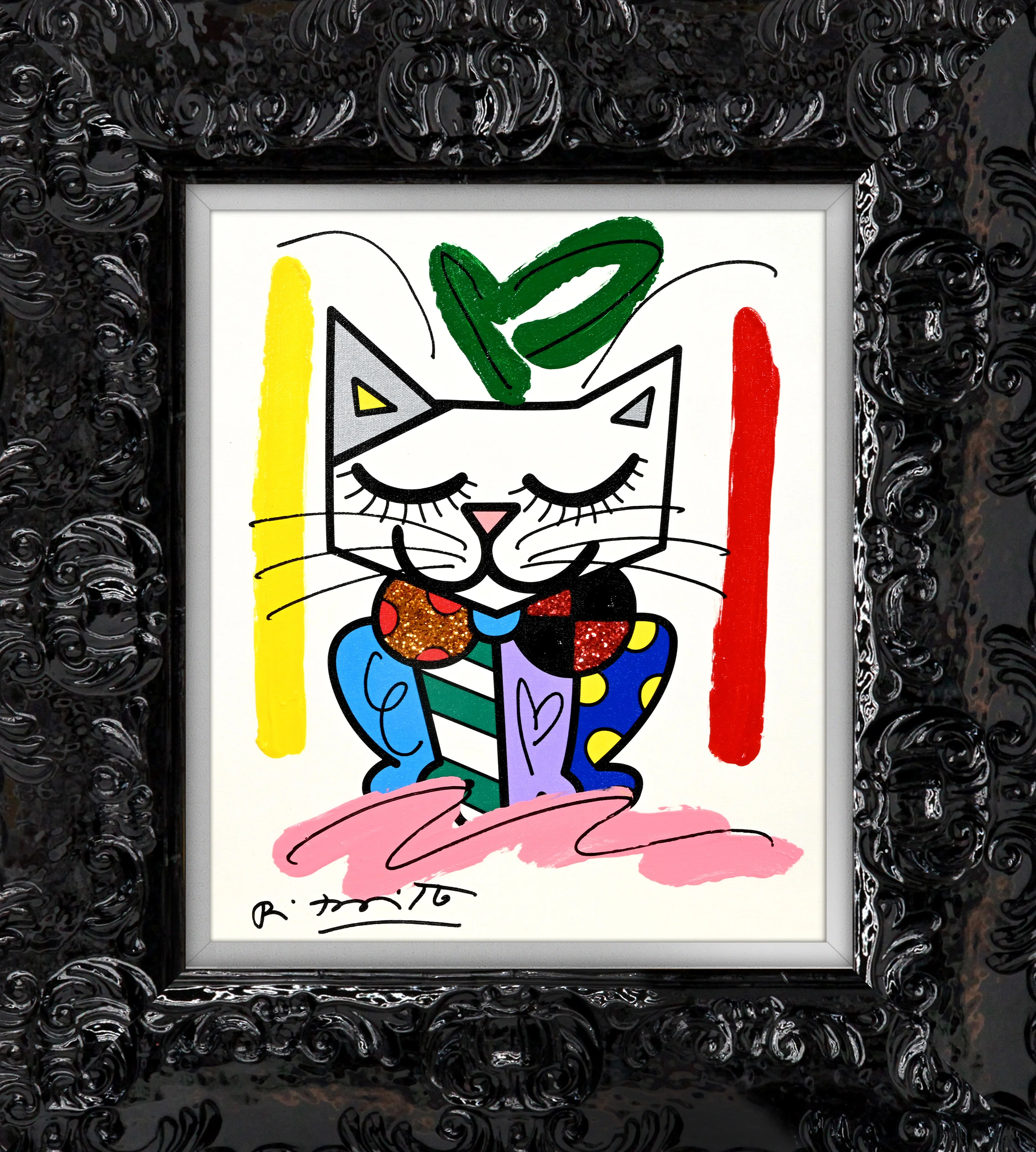 Sam Cat - Mixed Media Original - Image 8