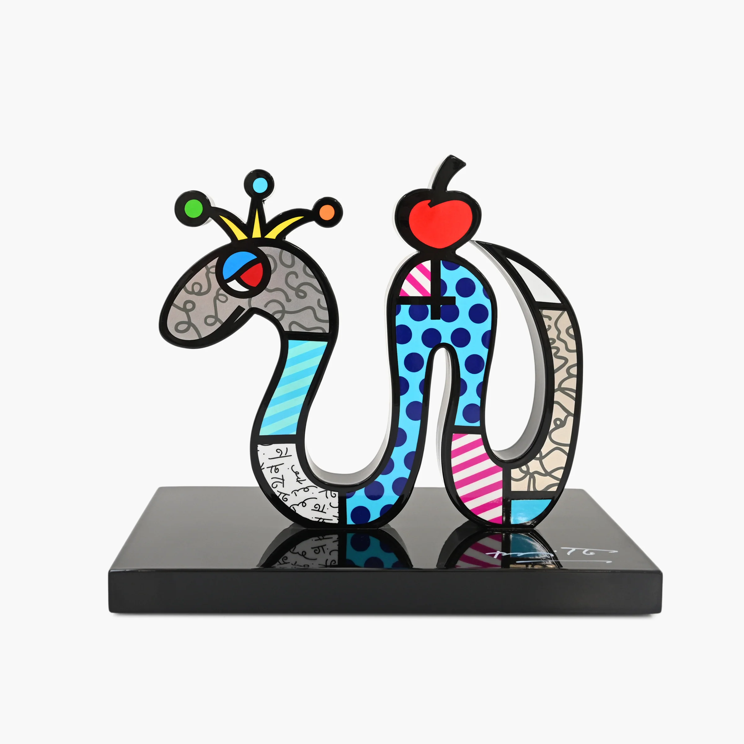 Snake (Black Base) - Limited Edition Sculpture