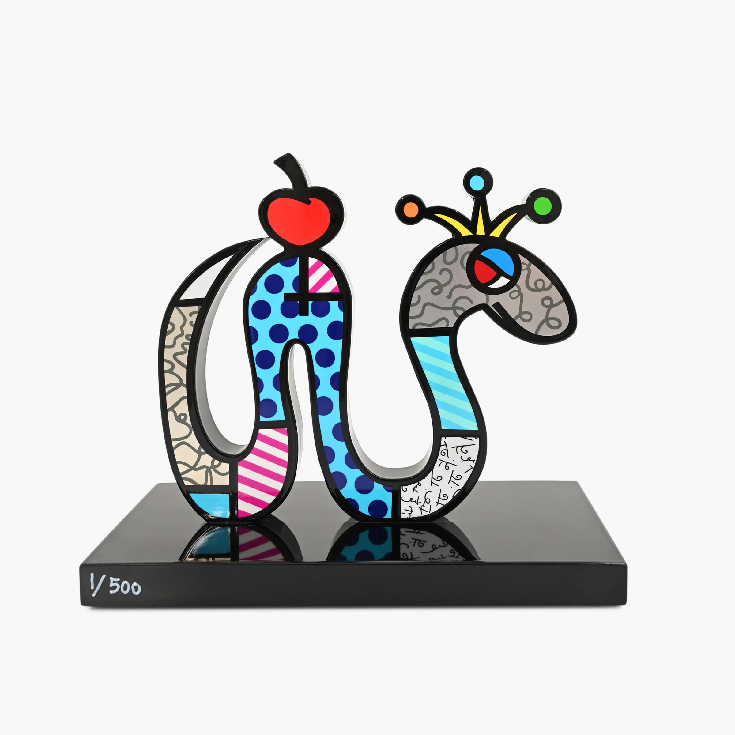 Snake (Black Base) - Limited Edition Sculpture - Image 2