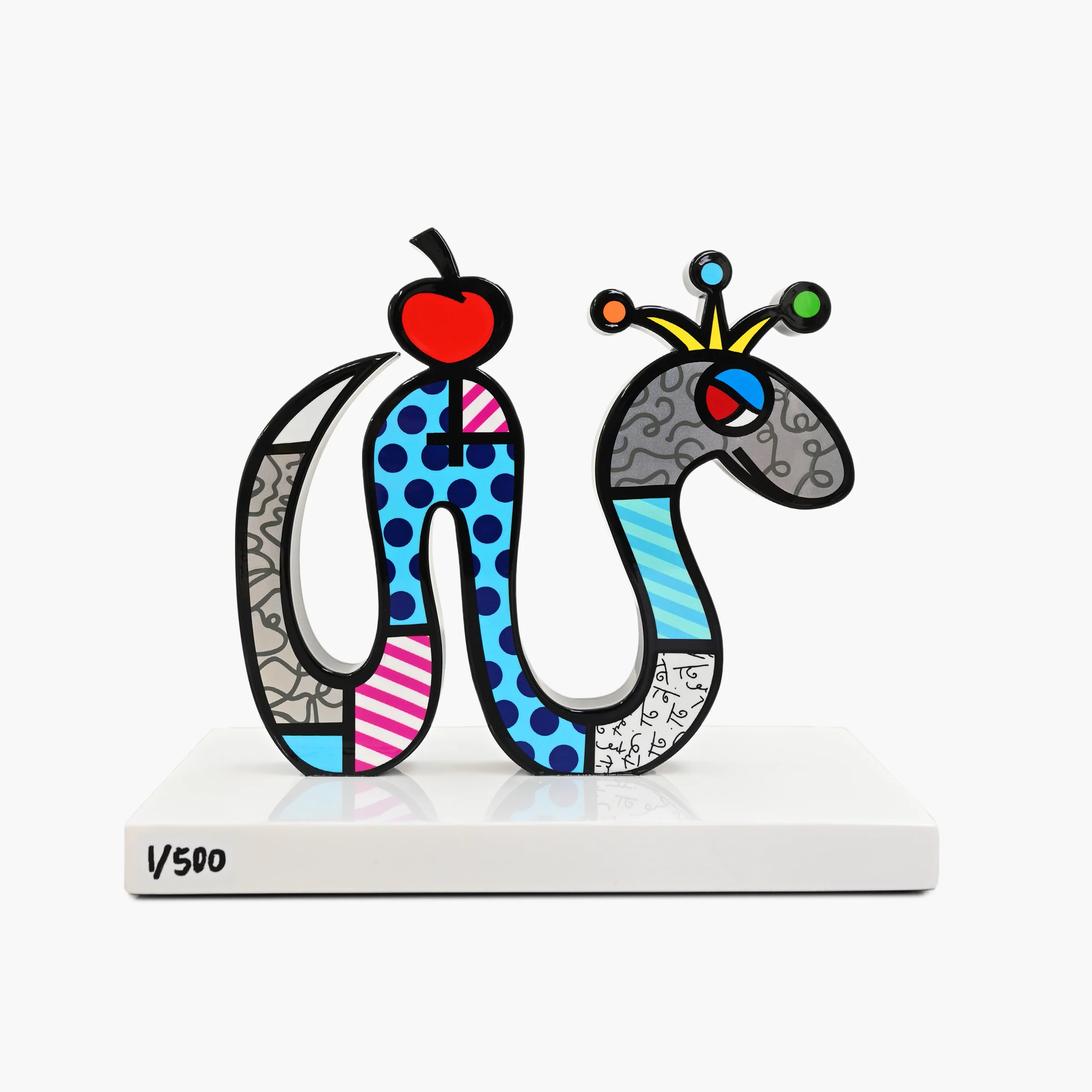 Snake (White Base) - Limited Edition Sculpture - Image 2