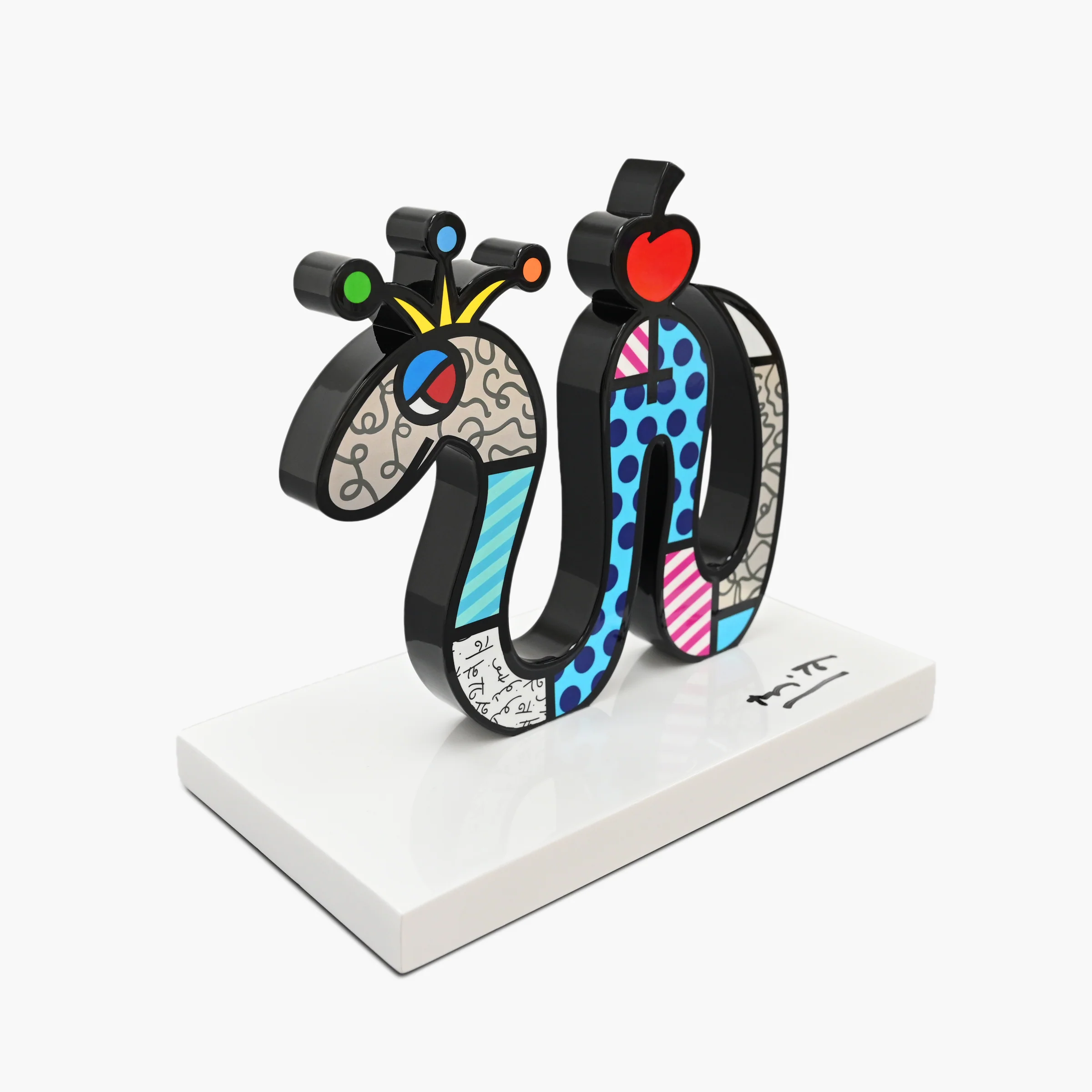 Snake (White Base) - Limited Edition Sculpture - Image 3