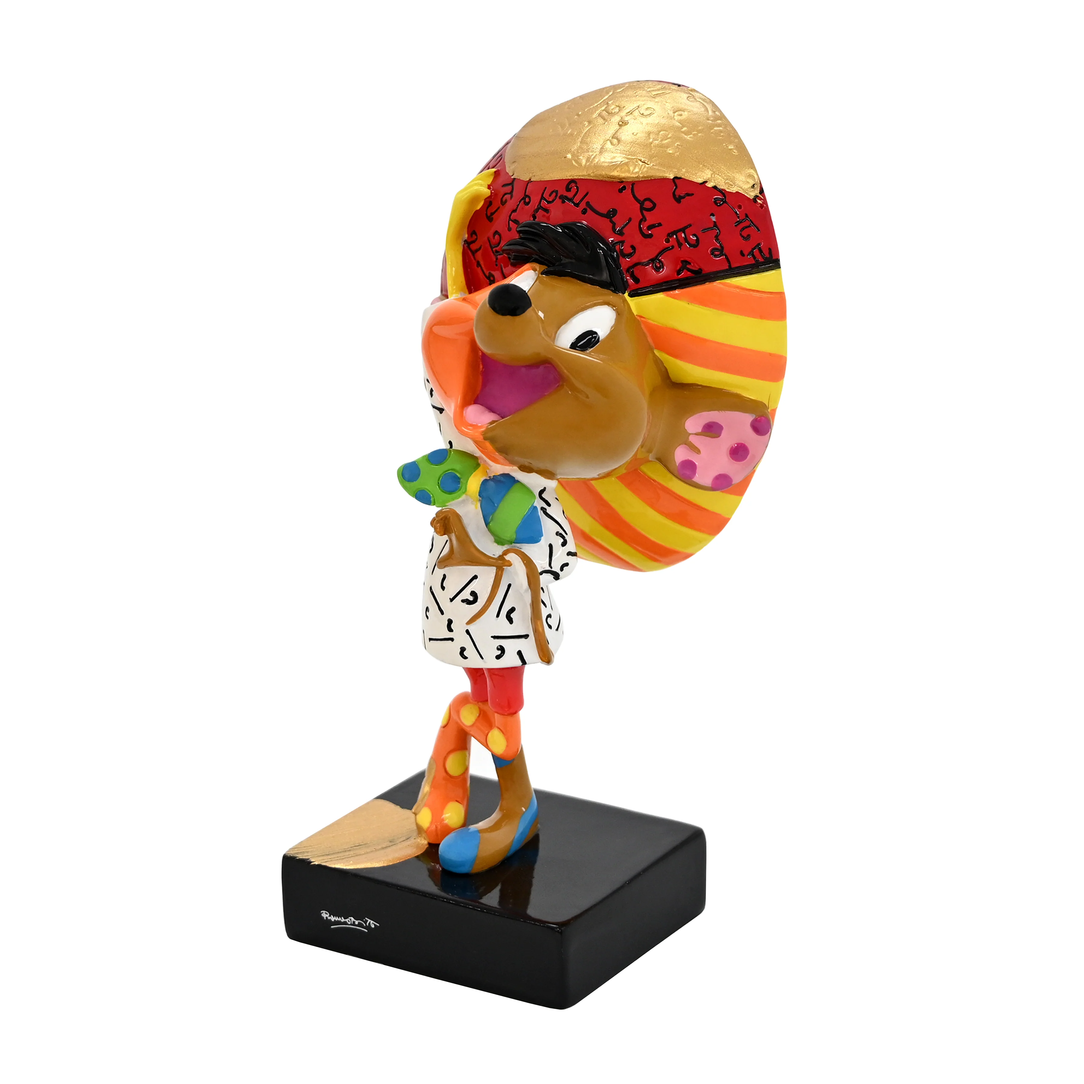 Speedy Gonzales - Looney Tunes By Britto - Original Touch Of Gold Sculpture - Image 4