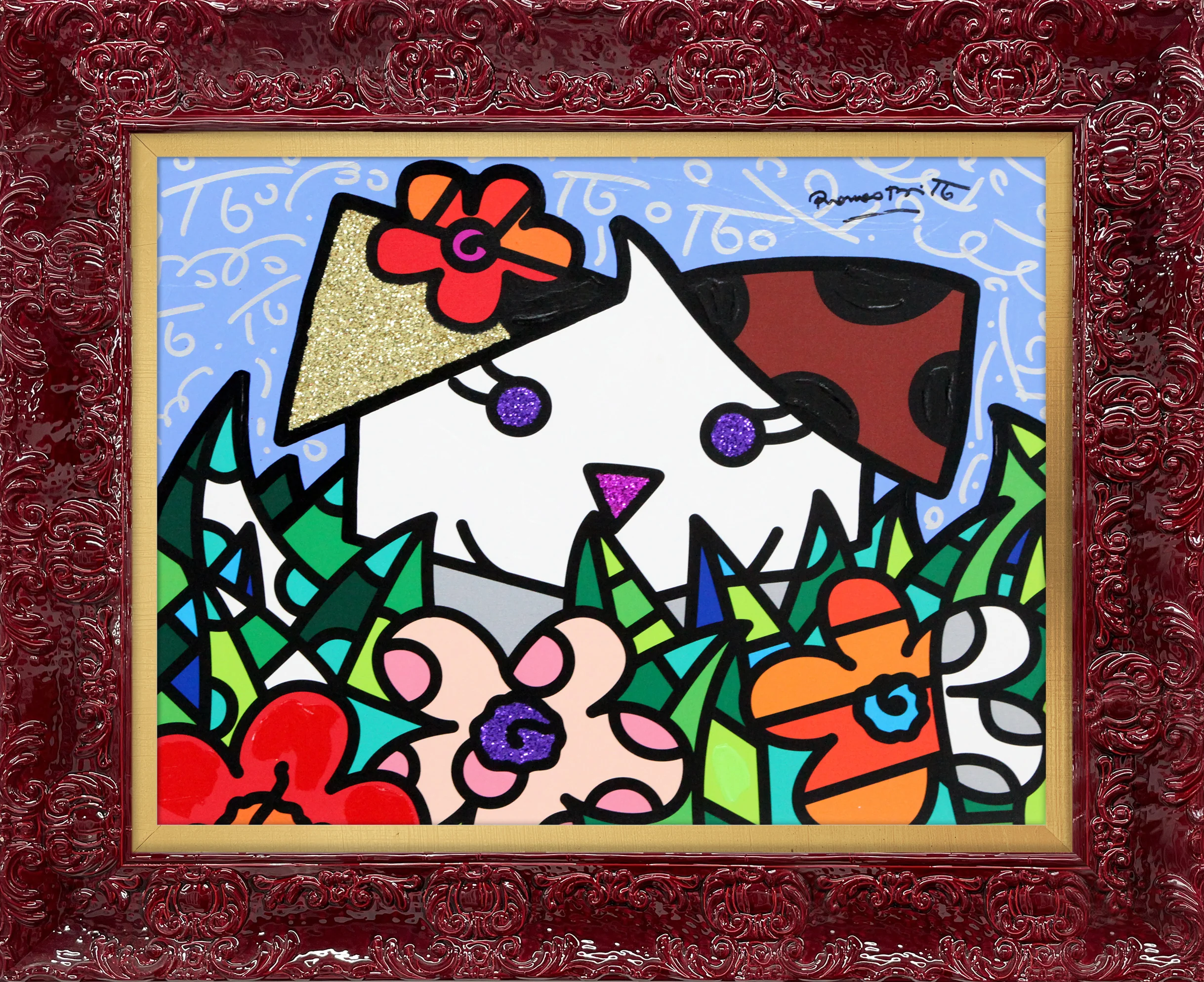 Spring Puppy - Mixed Media Original - Image 10
