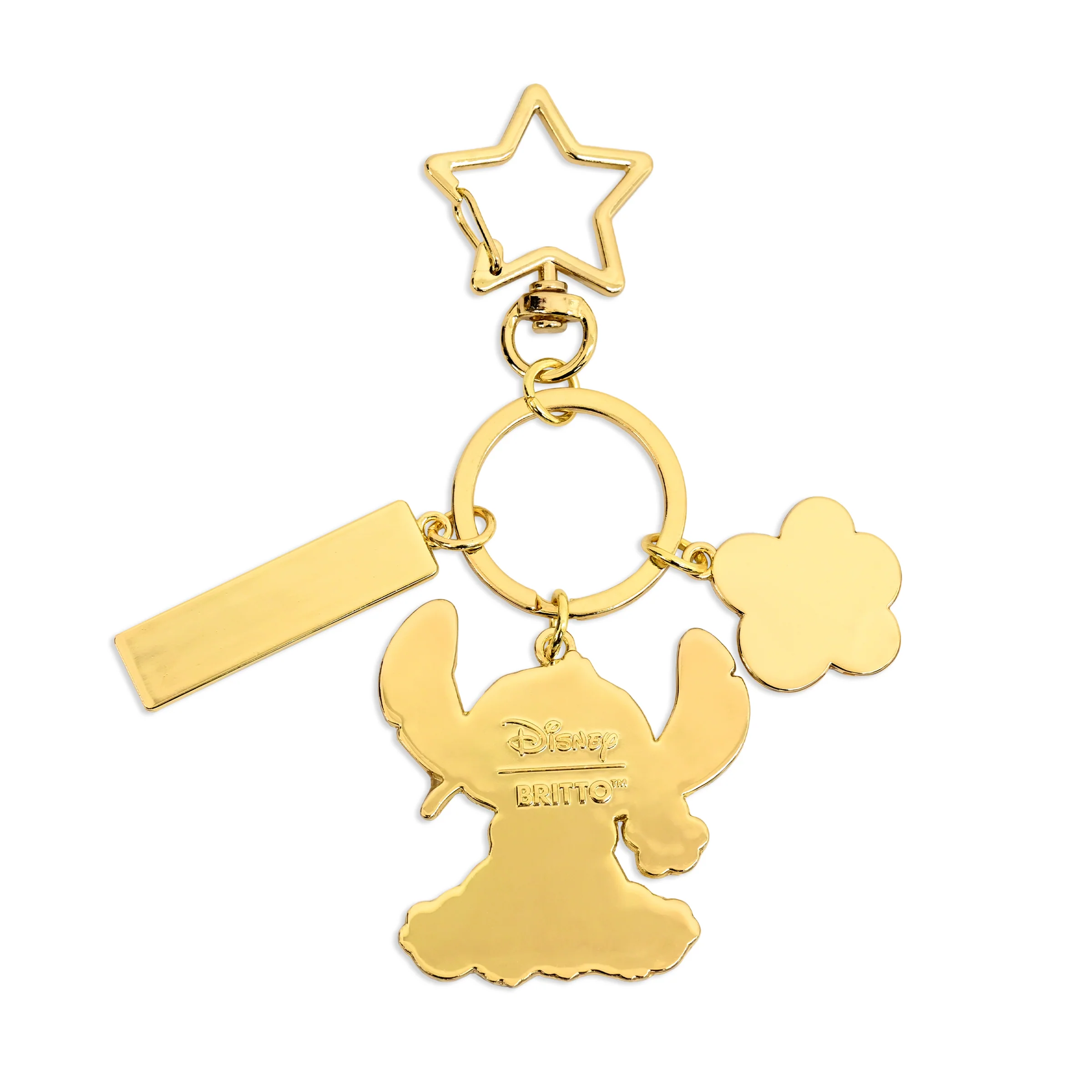 Stitch Black & Gold Disney by Britto Keychain - Image 2