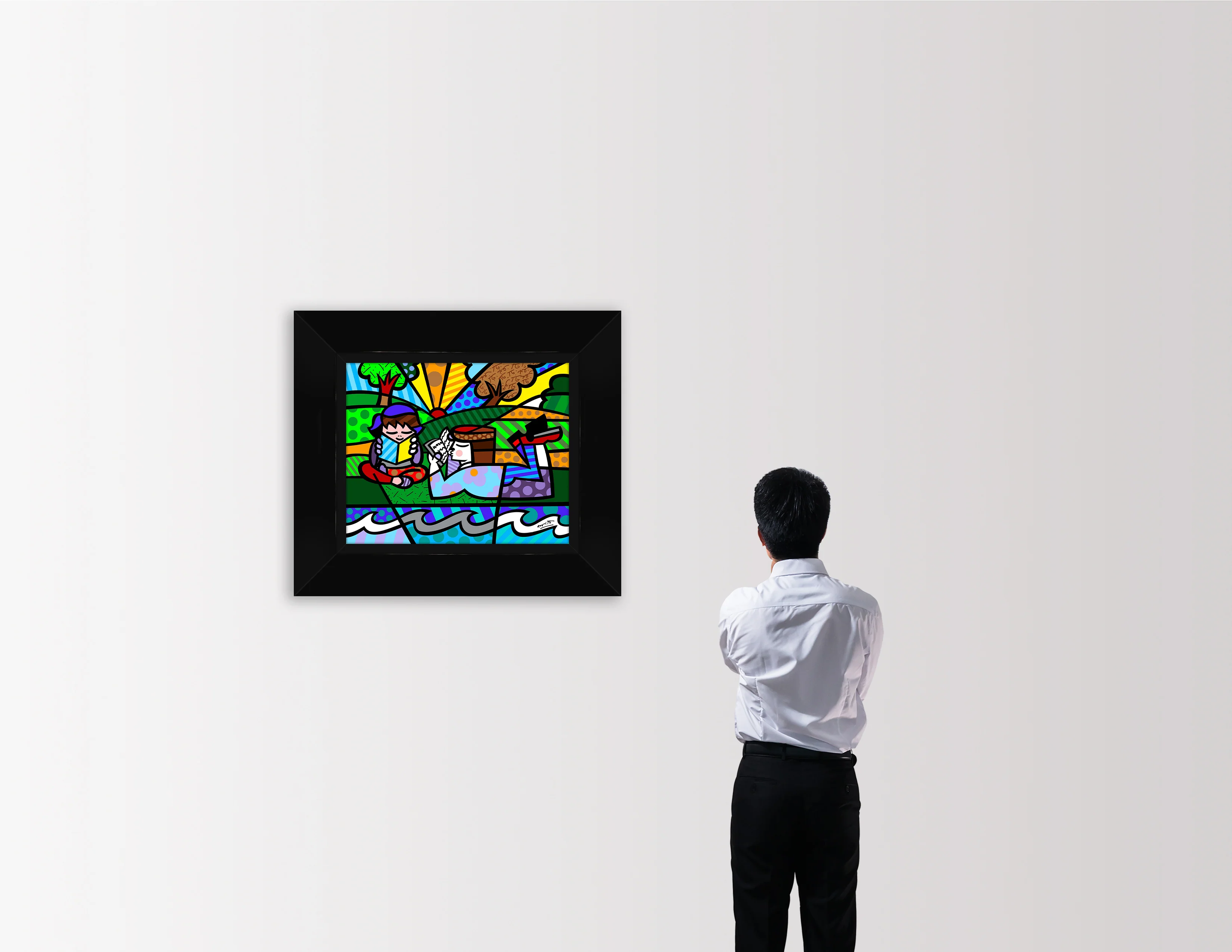 Reading In The Park - Limited Edition Print - Image 2