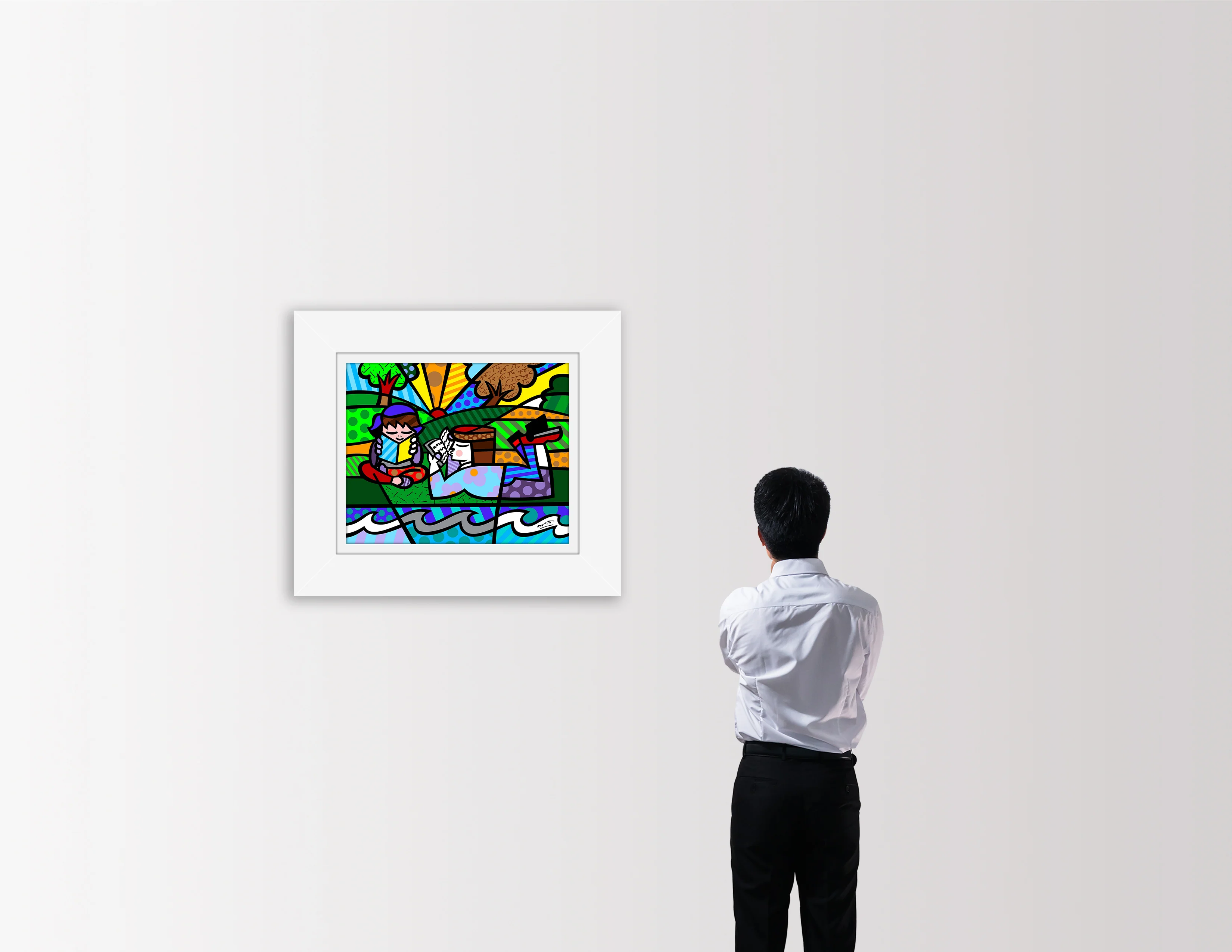 Reading In The Park - Limited Edition Print - Image 3
