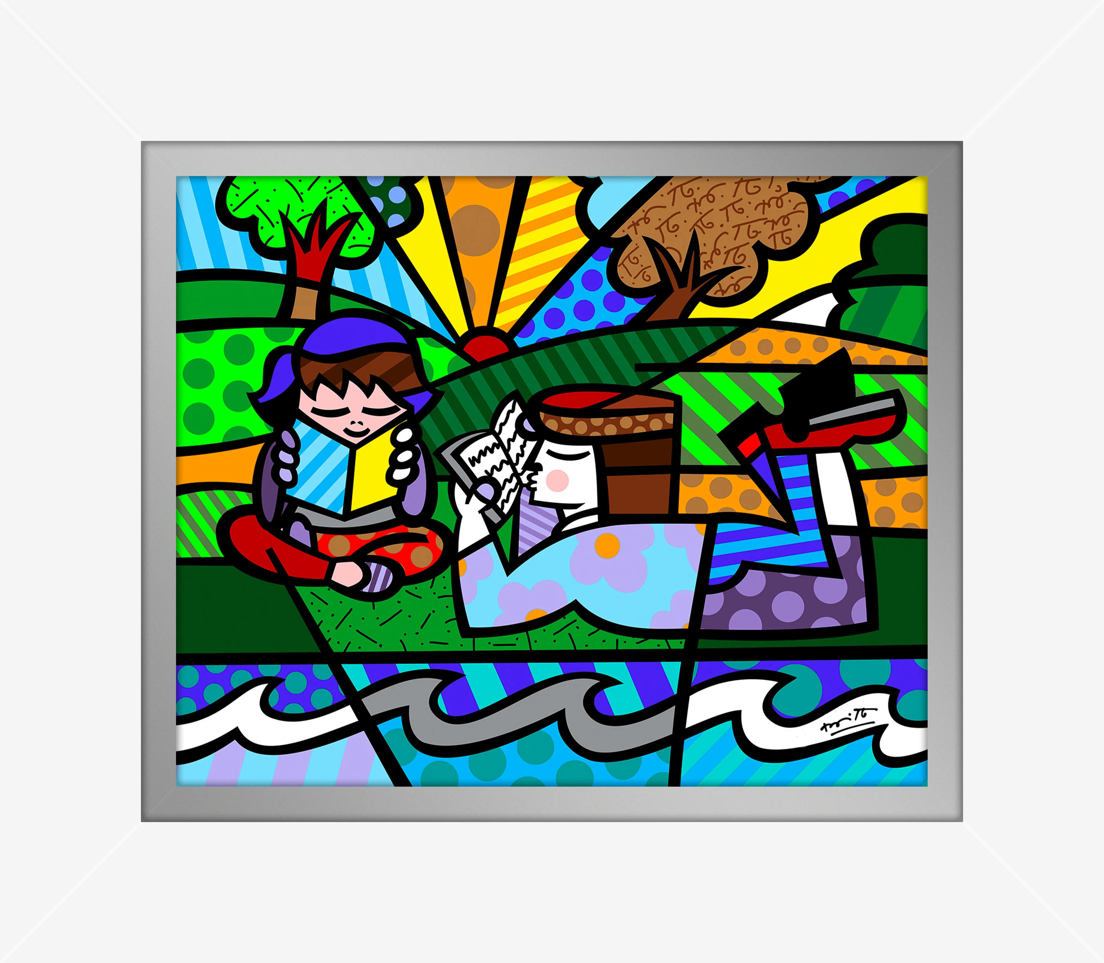 Reading In The Park - Limited Edition Print - Image 6