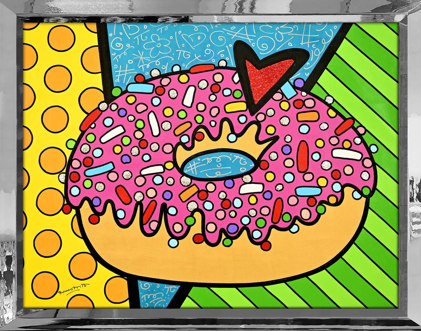 STRAWBERRY DONUT -  Original Painting - Image 11