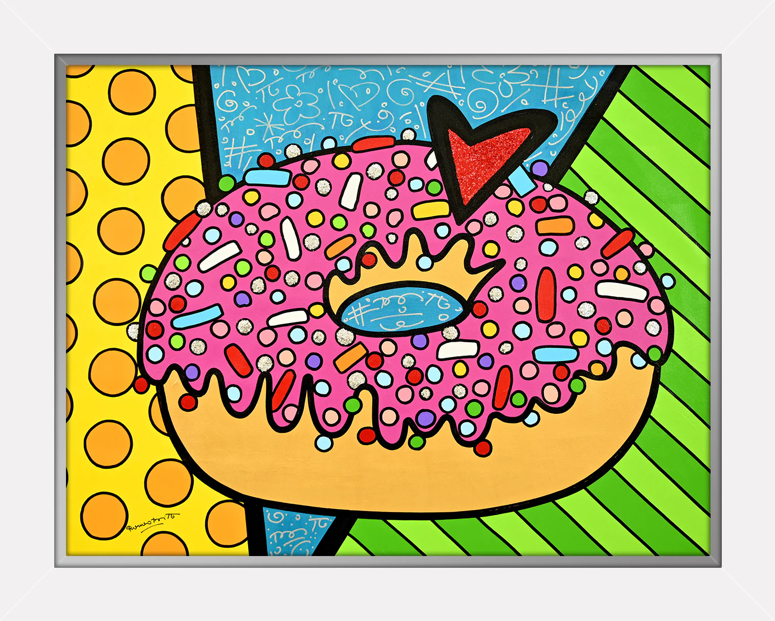 STRAWBERRY DONUT -  Original Painting - Image 13