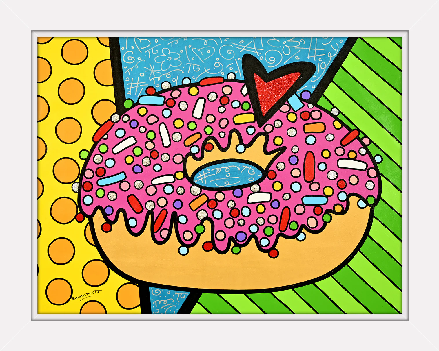 STRAWBERRY DONUT -  Original Painting - Image 14