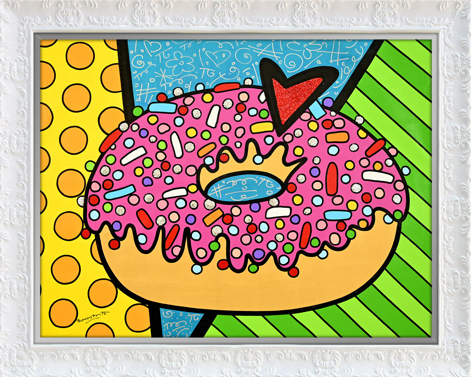 STRAWBERRY DONUT -  Original Painting - Image 15