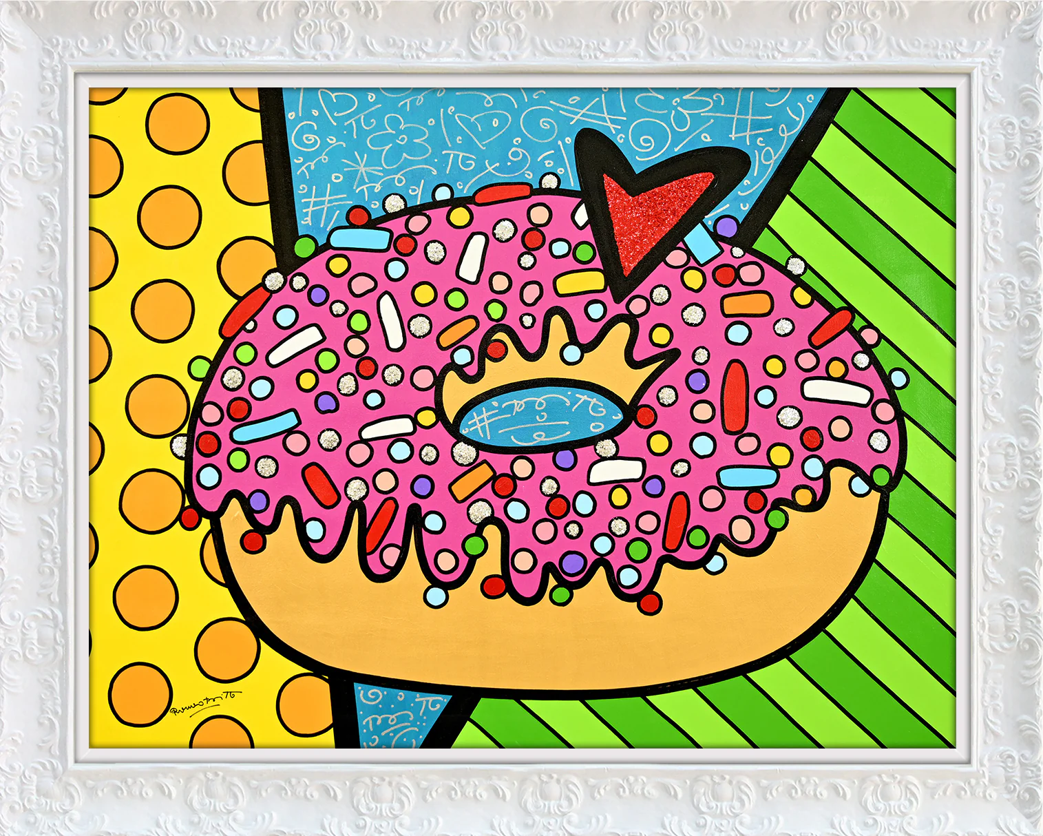 STRAWBERRY DONUT -  Original Painting - Image 16